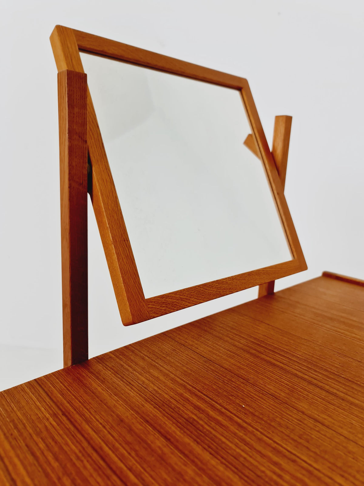 Mid Century Modern Danish Teak vanity table make up table , 1960s