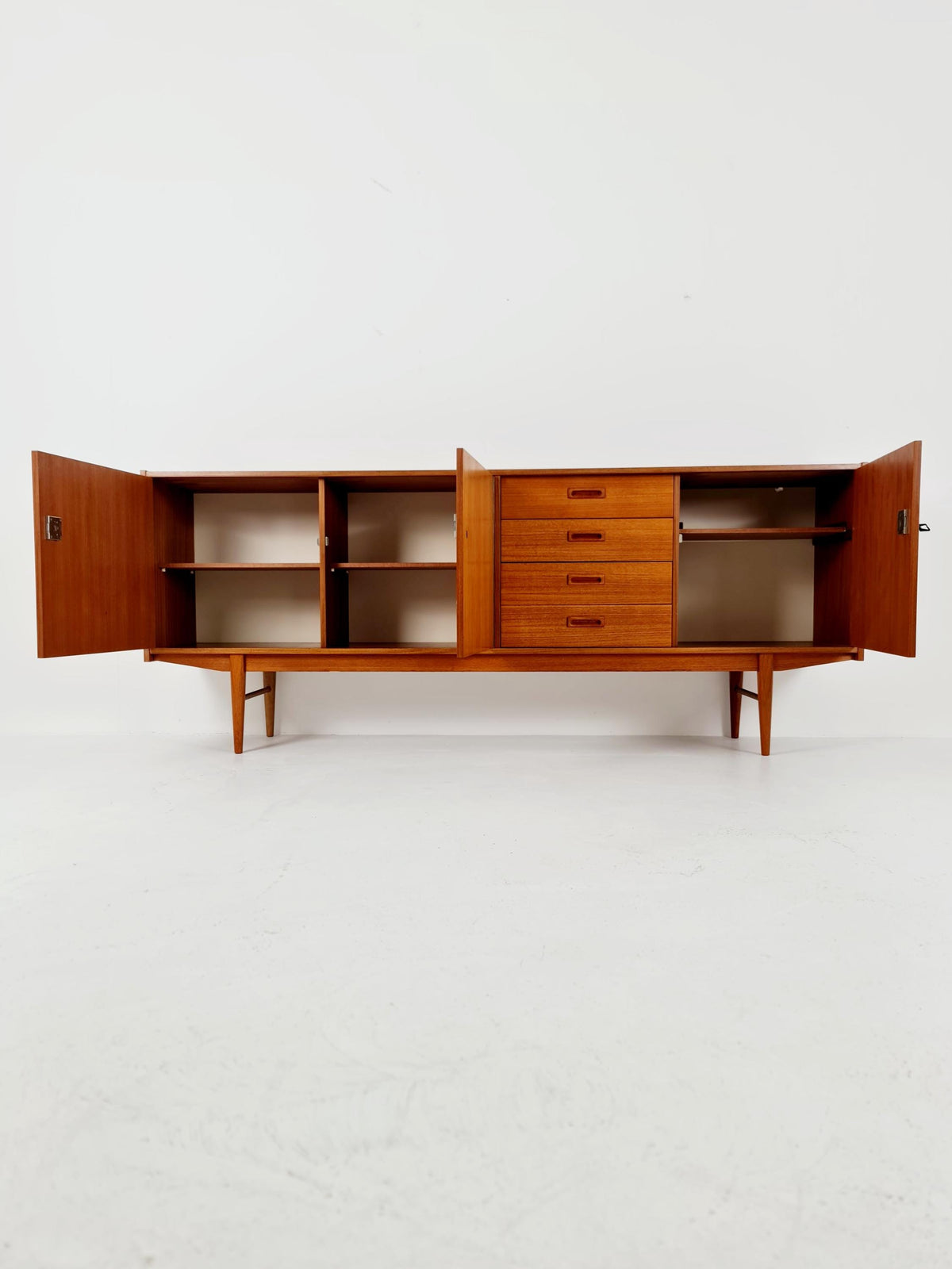 Mid century Modern German teak sideboard by WK möbel, 1960s