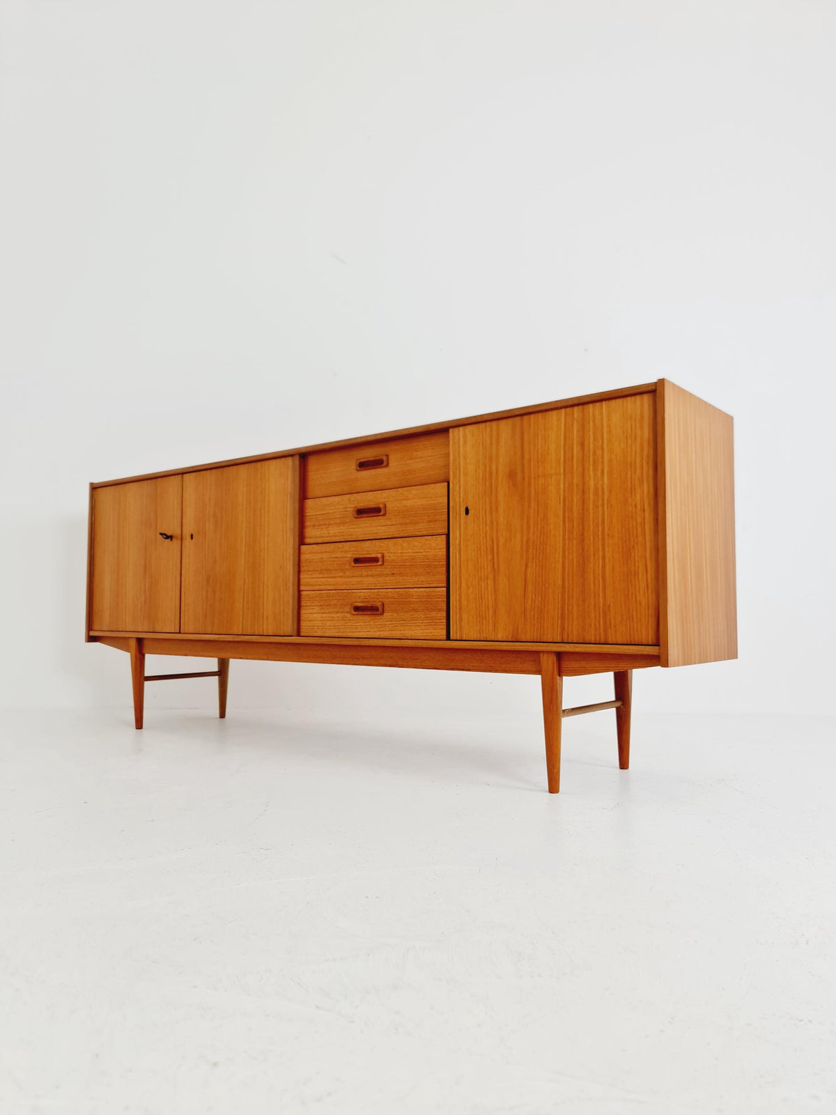Mid century Modern German teak sideboard by WK möbel, 1960s