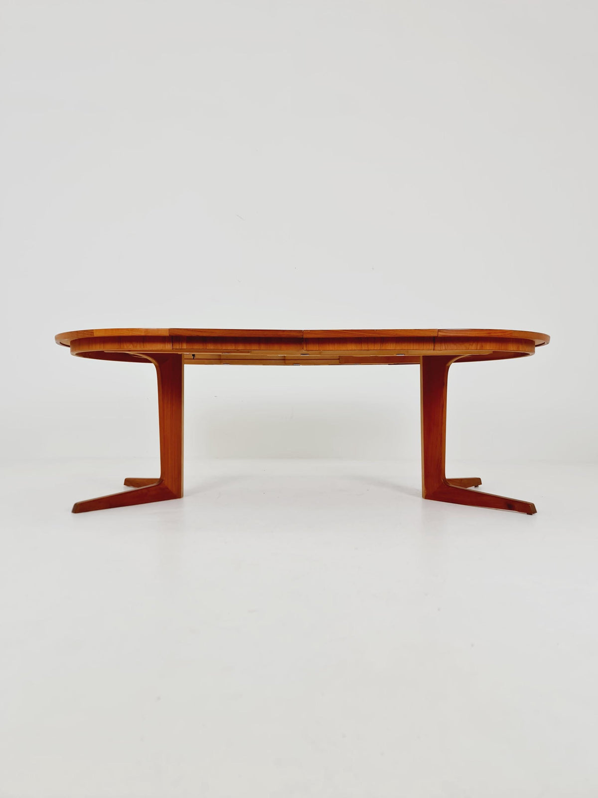 Mid century extendable Danish Modern Solid Teak XL dining table by Berhard Pedersen &Son , 1970s