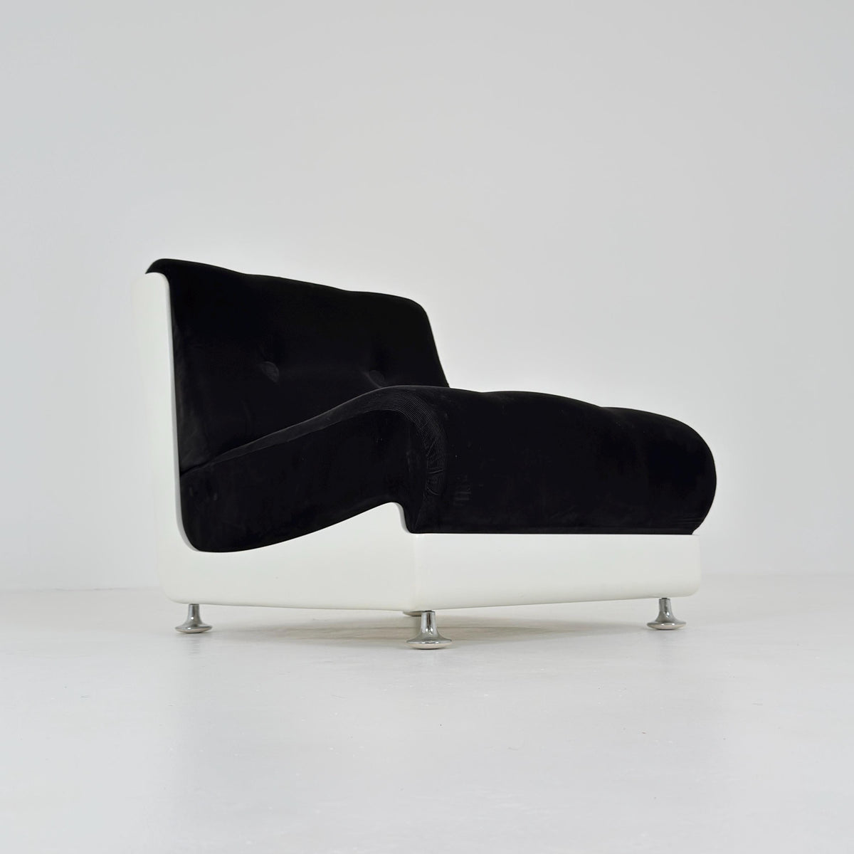 Set of 6 Rare Mid-Century Space Age Modular Lounge Chairs by Mario Bellini for Roche Bobois, 1970s Italy