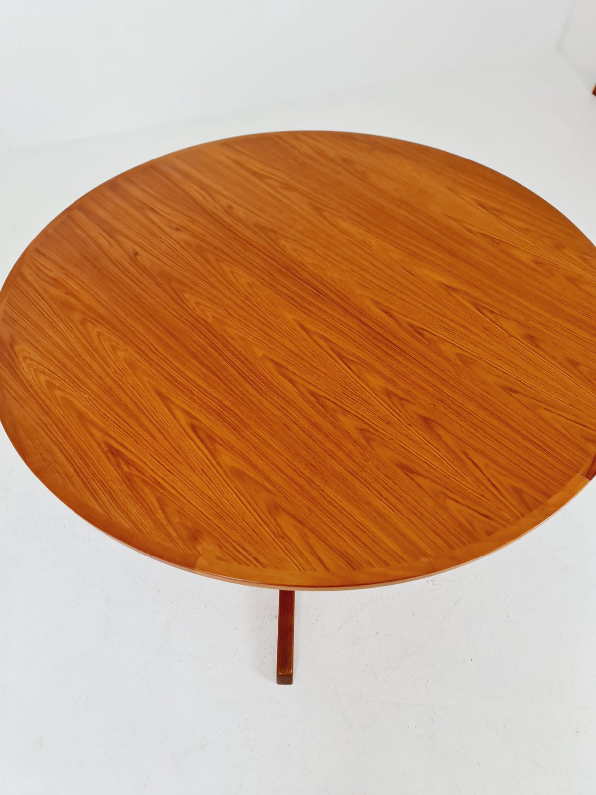 Mid century extendable Danish Modern Solid Teak XL dining table by Berhard Pedersen &Son , 1970s
