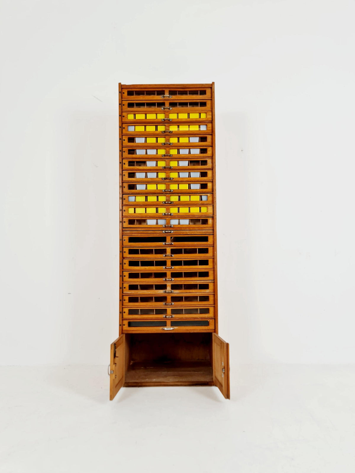 Mid century Bauhaus German Haberdashery cabinet in Wood , 1930s