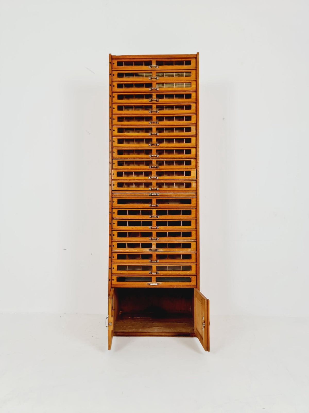 Mid century Bauhaus German Haberdashery cabinet in Wood , 1930s