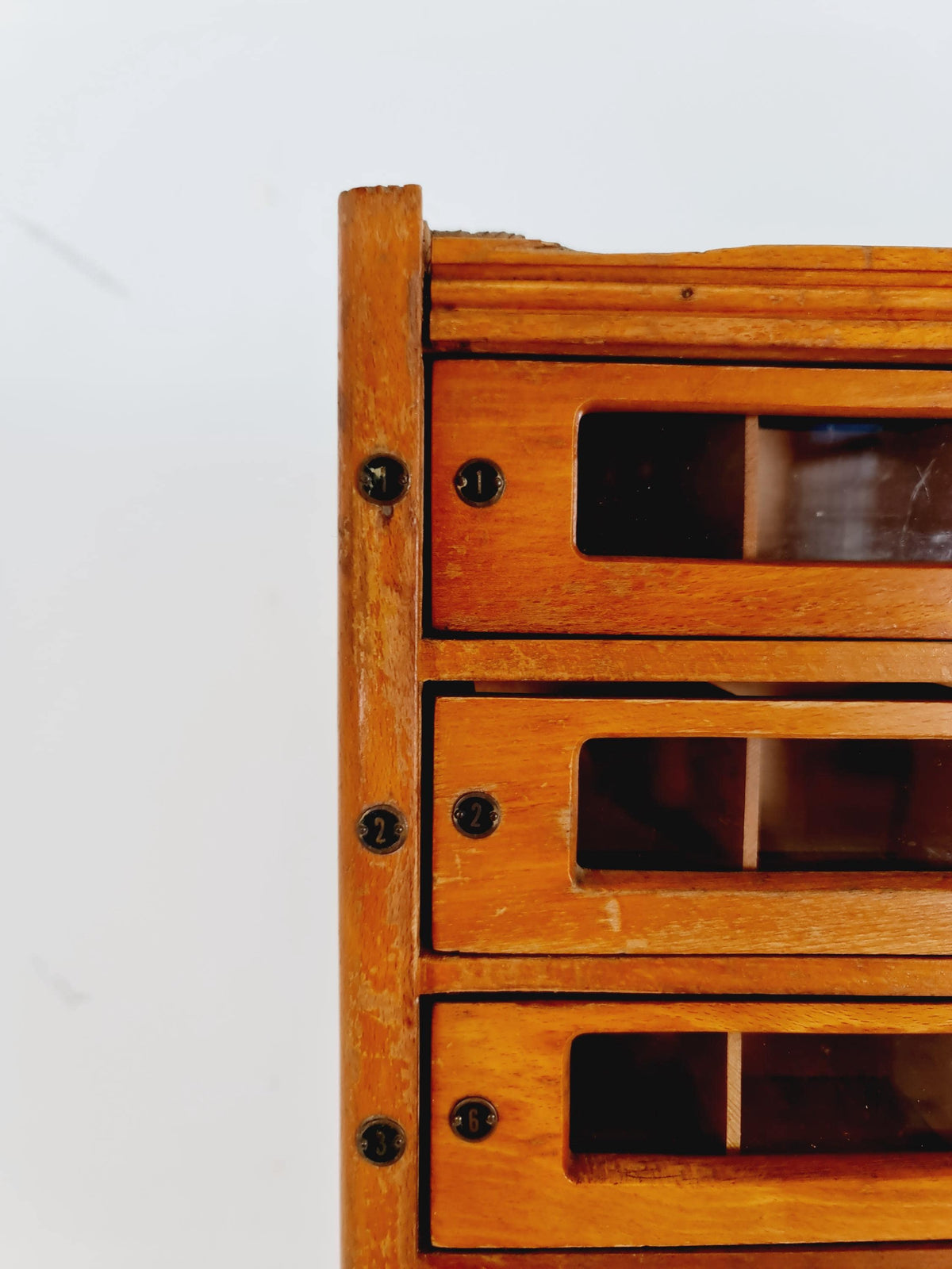 Mid century Bauhaus German Haberdashery cabinet in Wood , 1930s