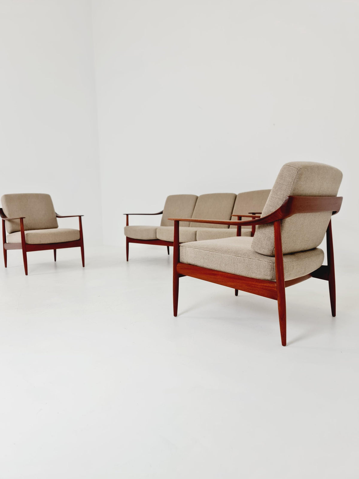 Midcentury Sofa Set by Walter Knoll for Knoll Antimott , Germany, 1960s,
