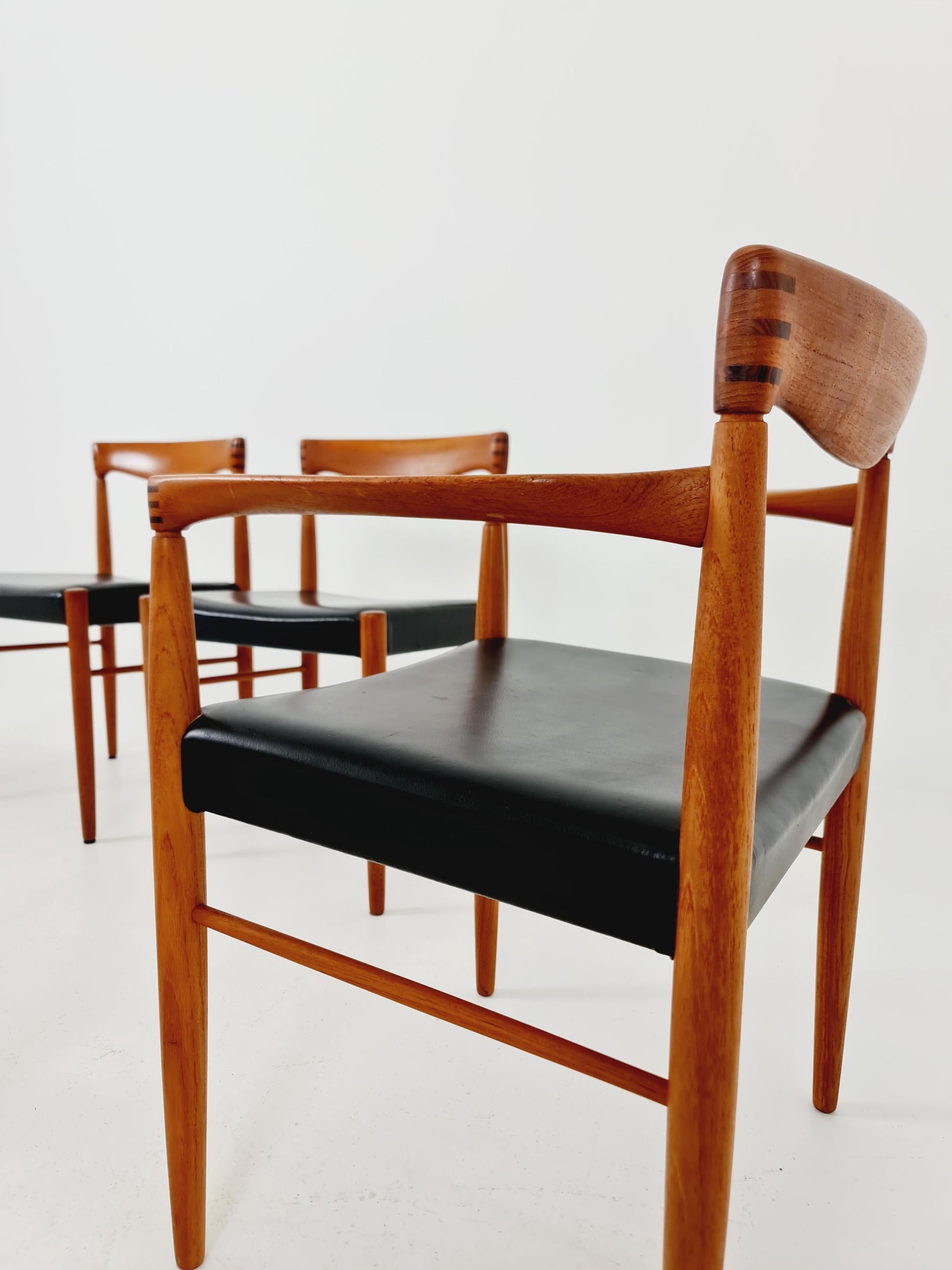 Danish teak dining chairs by H. W. Klein for Bramin, 1960s, set of 6