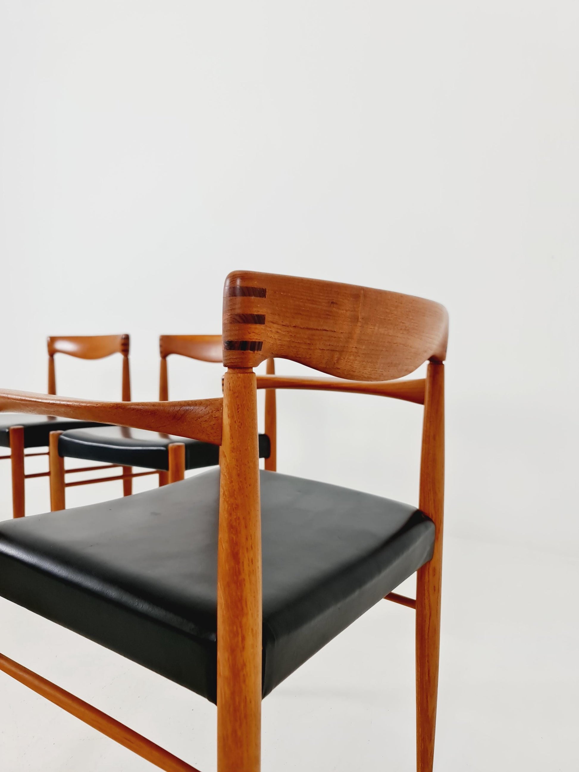 Danish teak dining chairs by H. W. Klein for Bramin, 1960s, set of 6