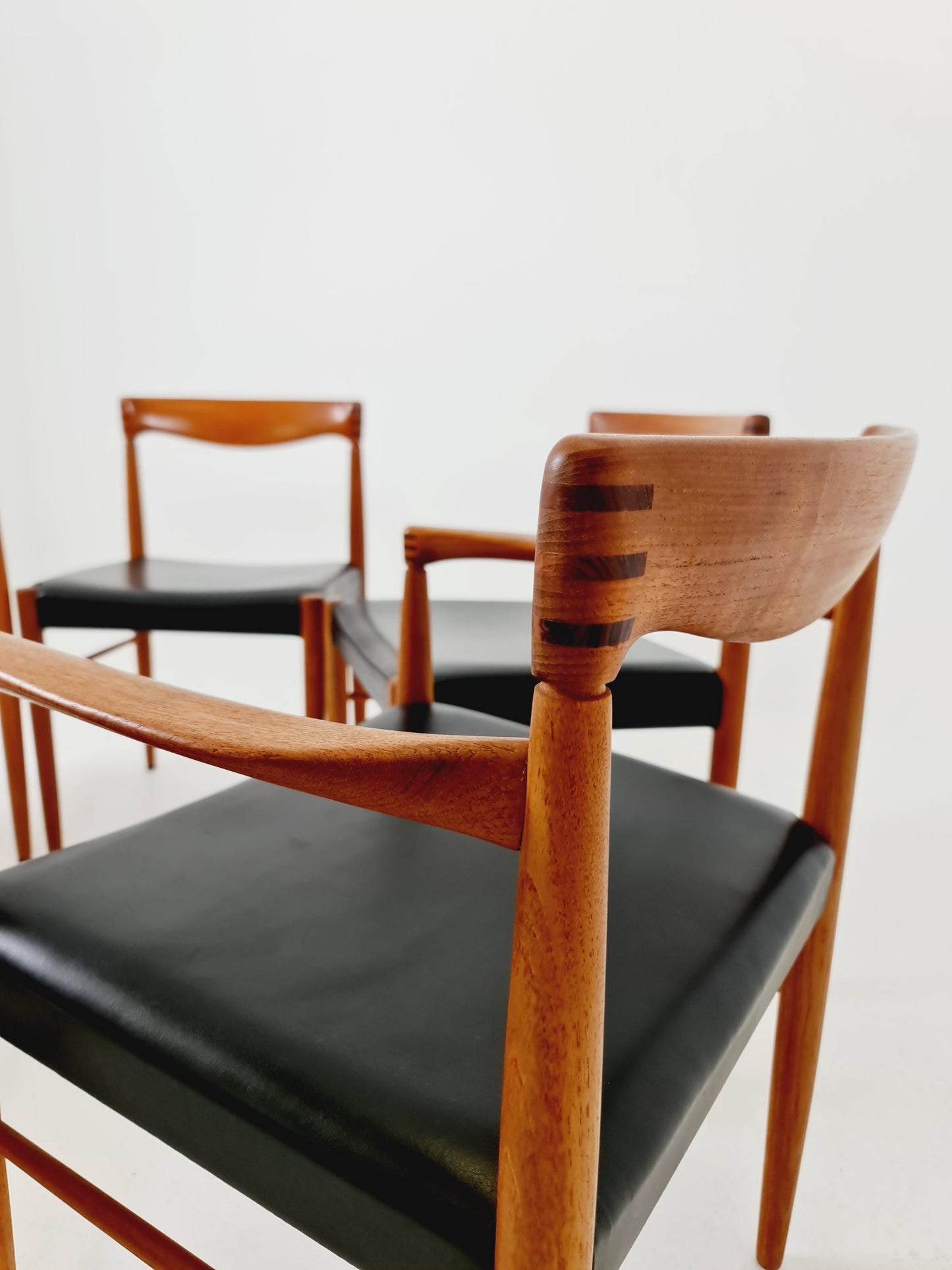 Danish teak dining chairs by H. W. Klein for Bramin, 1960s, set of 6