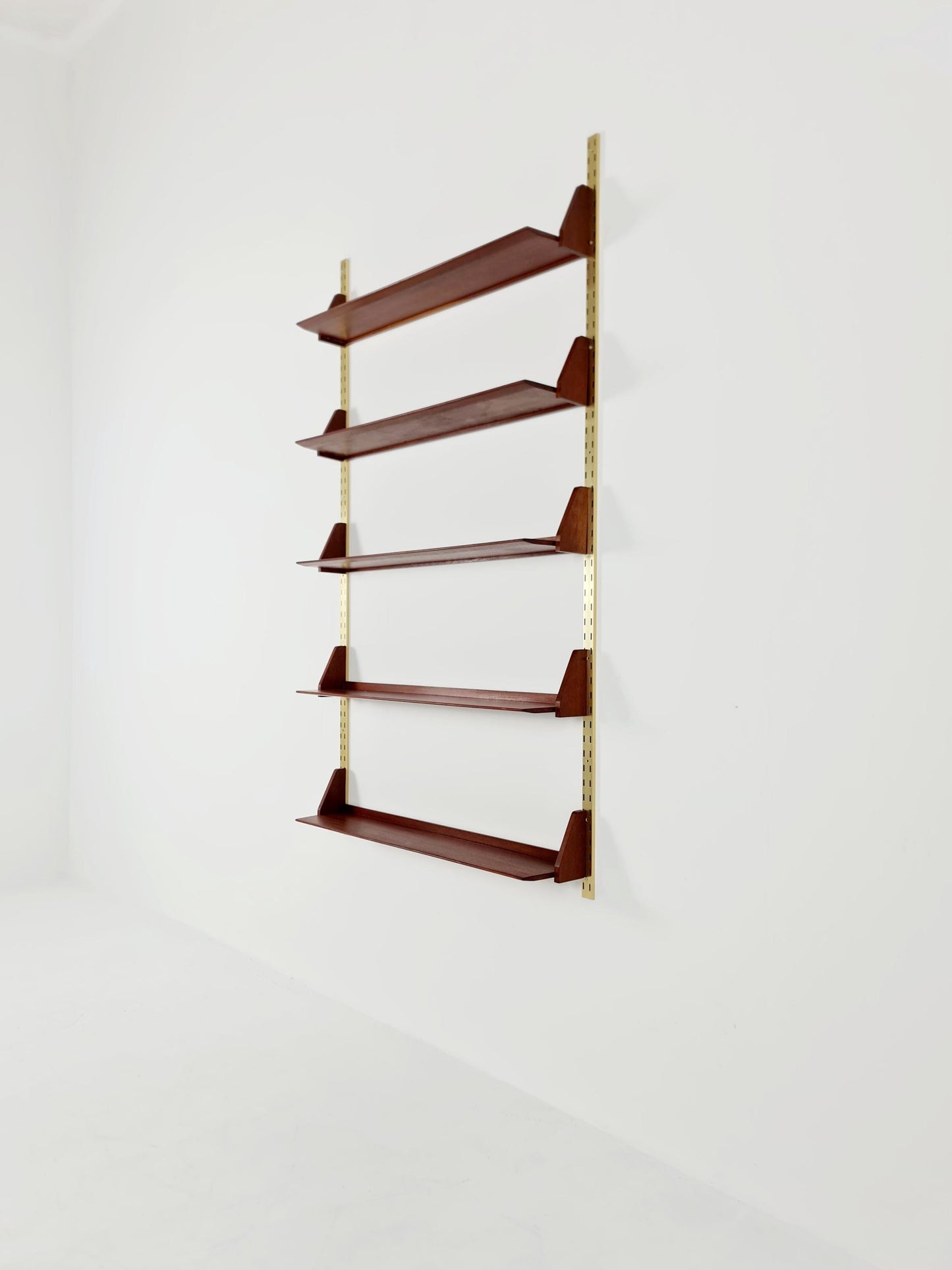 Mid century German Solid teak shelf-system by WK Möbel, 1950s