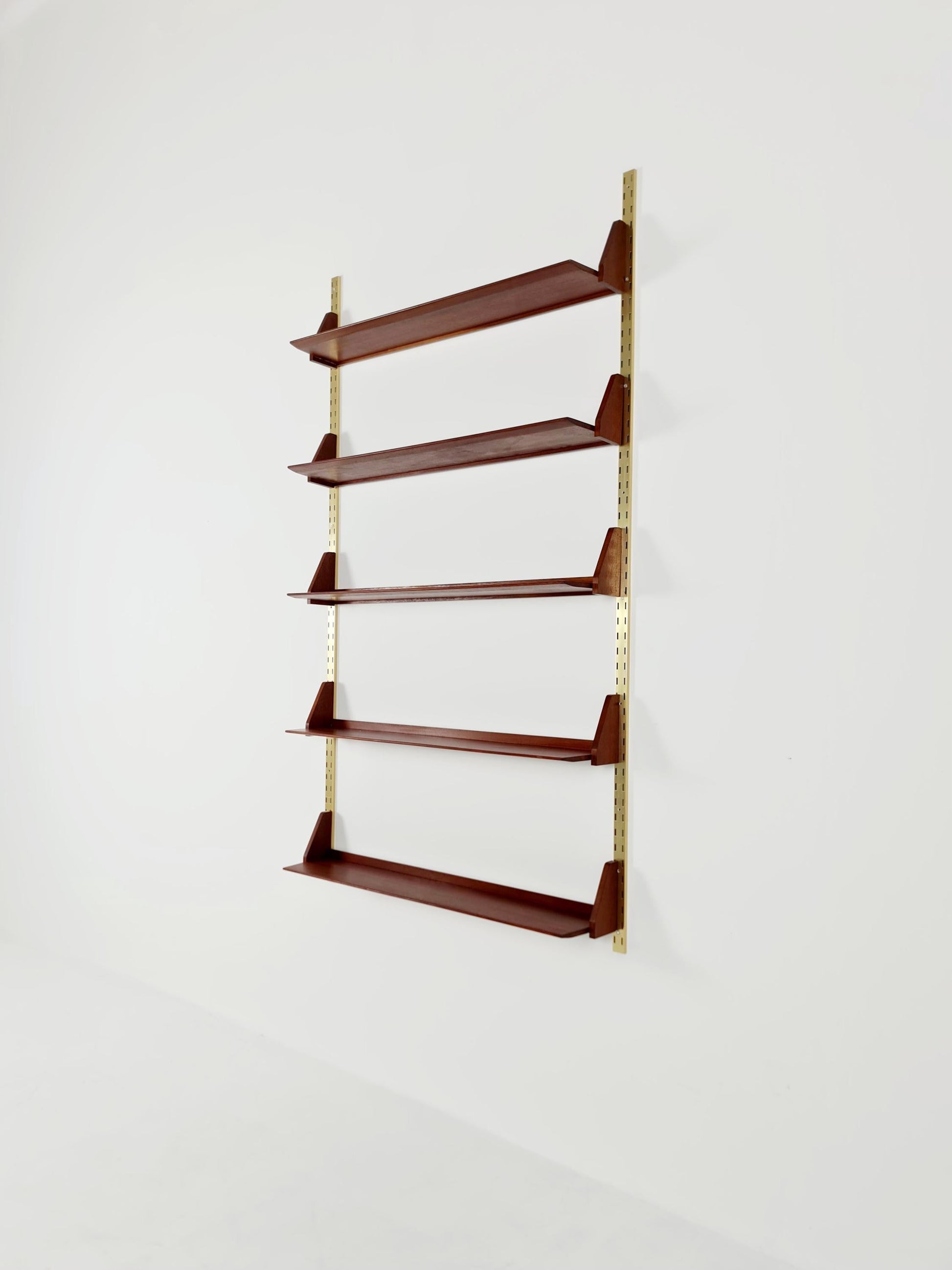 Mid century German Solid teak shelf-system by WK Möbel, 1950s