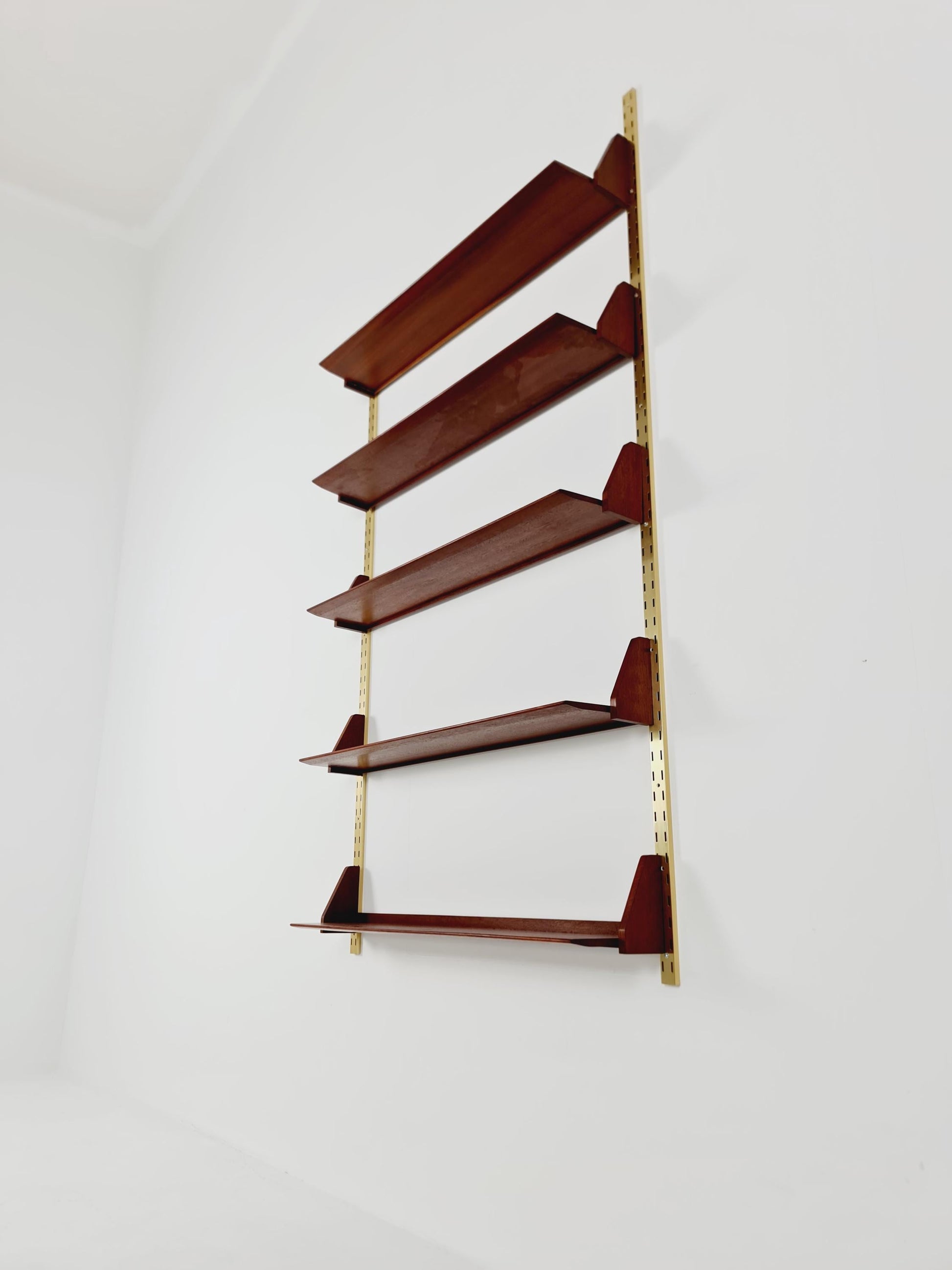 Mid century German Solid teak shelf-system by WK Möbel, 1950s