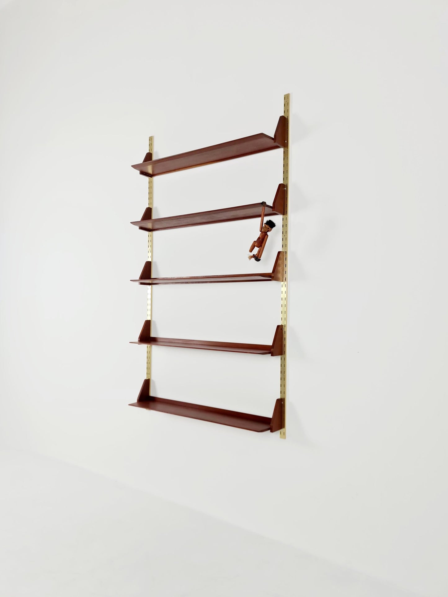 Mid century German Solid teak shelf-system by WK Möbel, 1950s