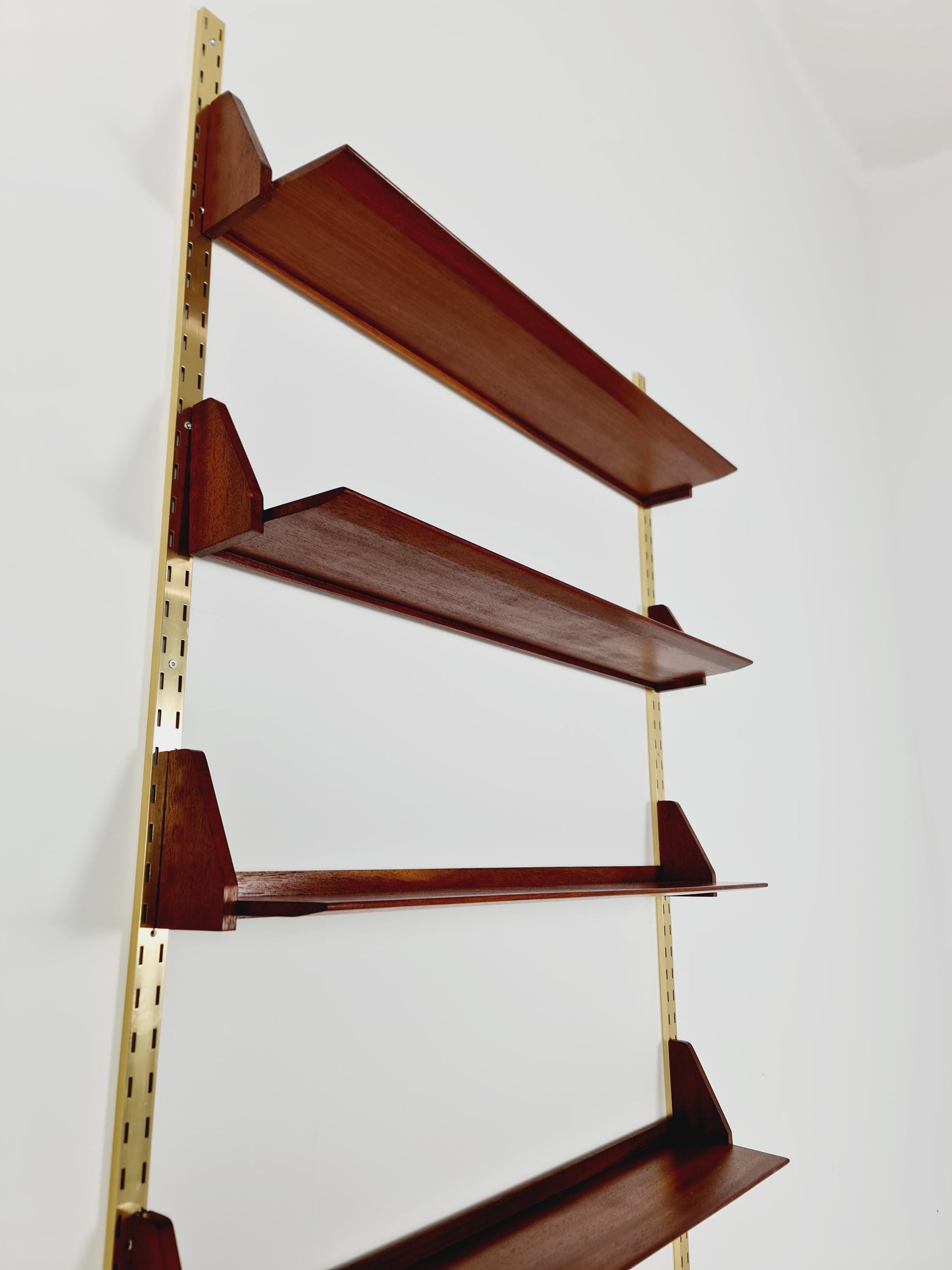 Mid century German Solid teak shelf-system by WK Möbel, 1950s