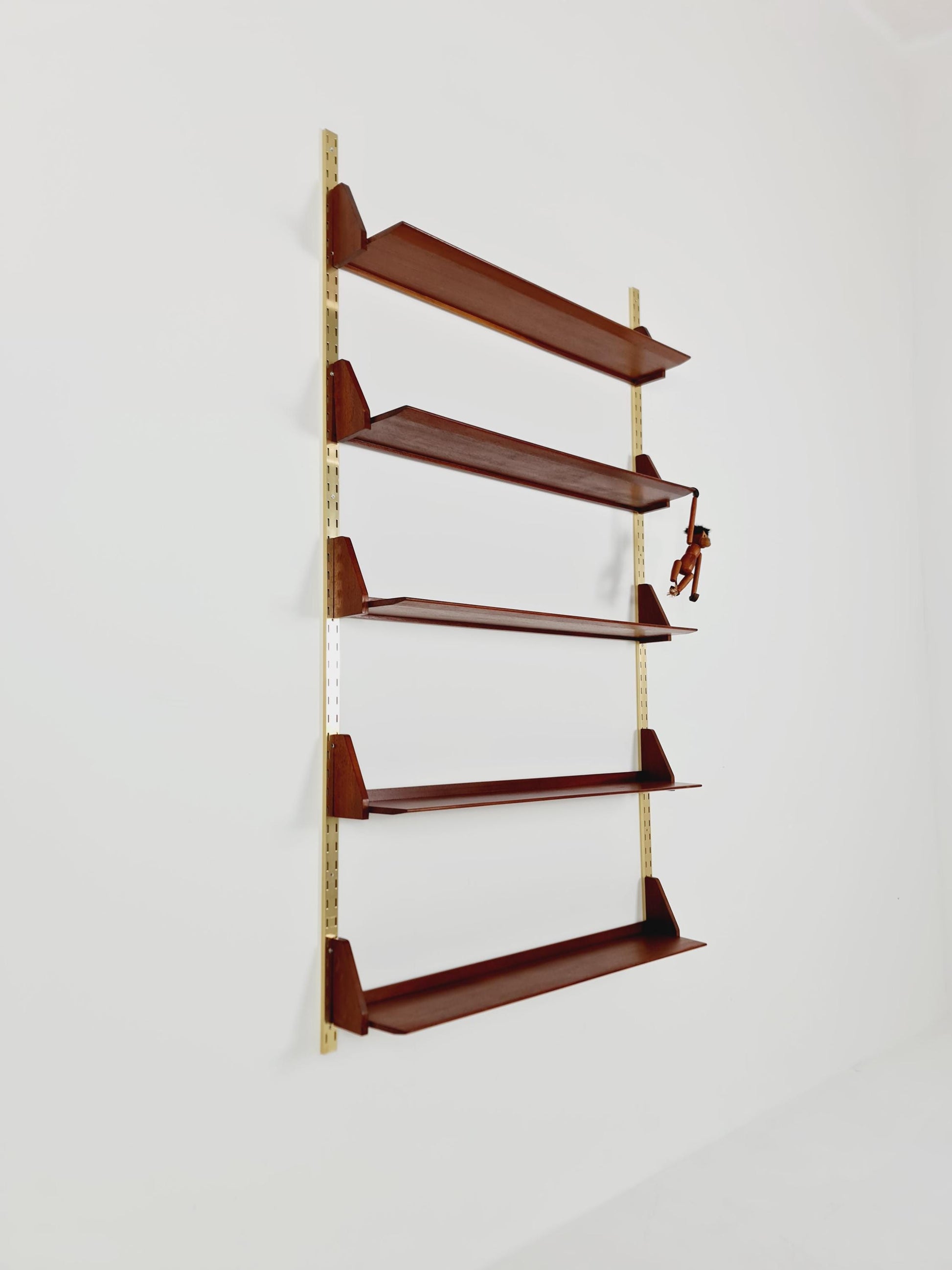 Mid century German Solid teak shelf-system by WK Möbel, 1950s