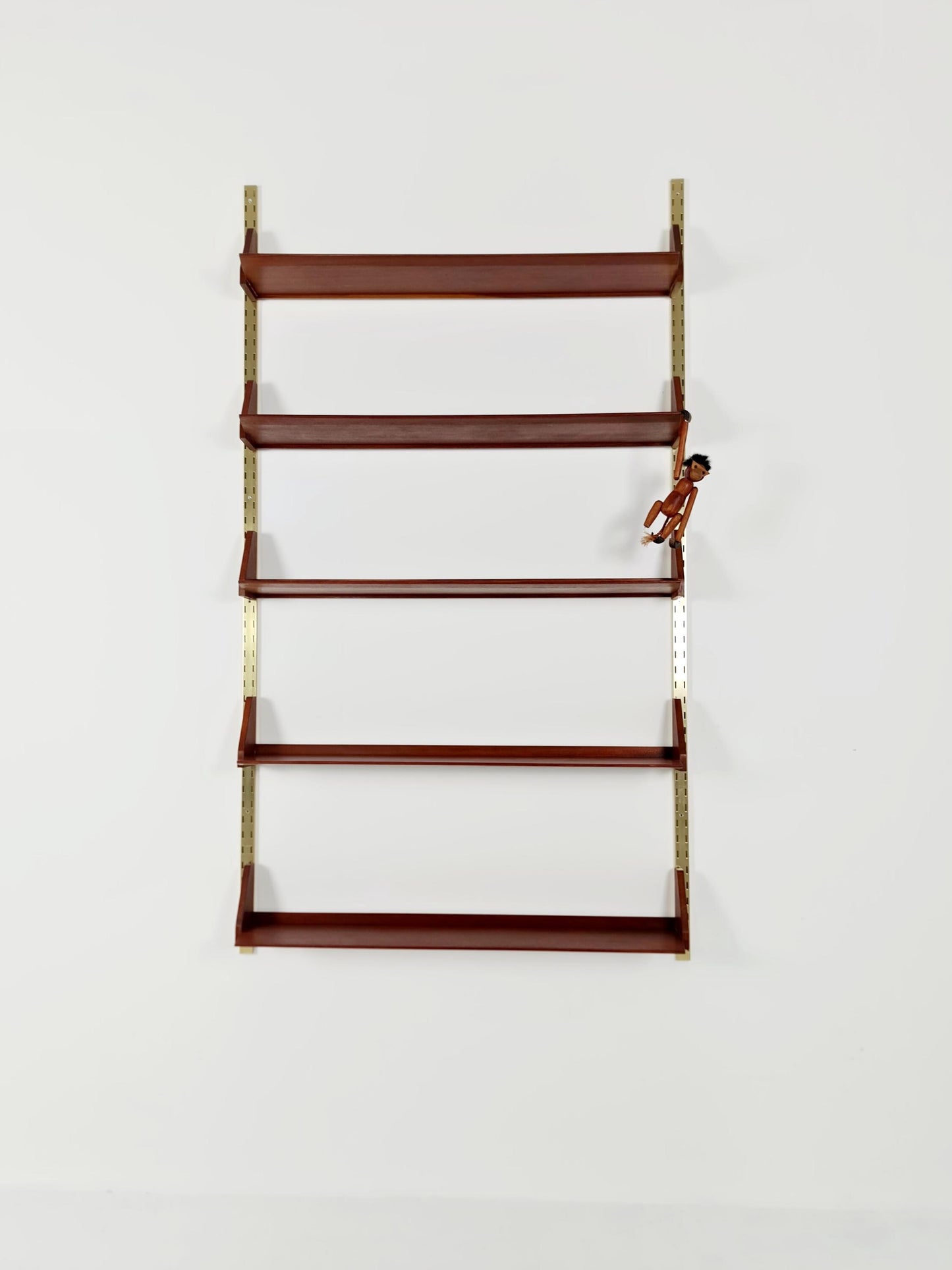 Mid century German Solid teak shelf-system by WK Möbel, 1950s