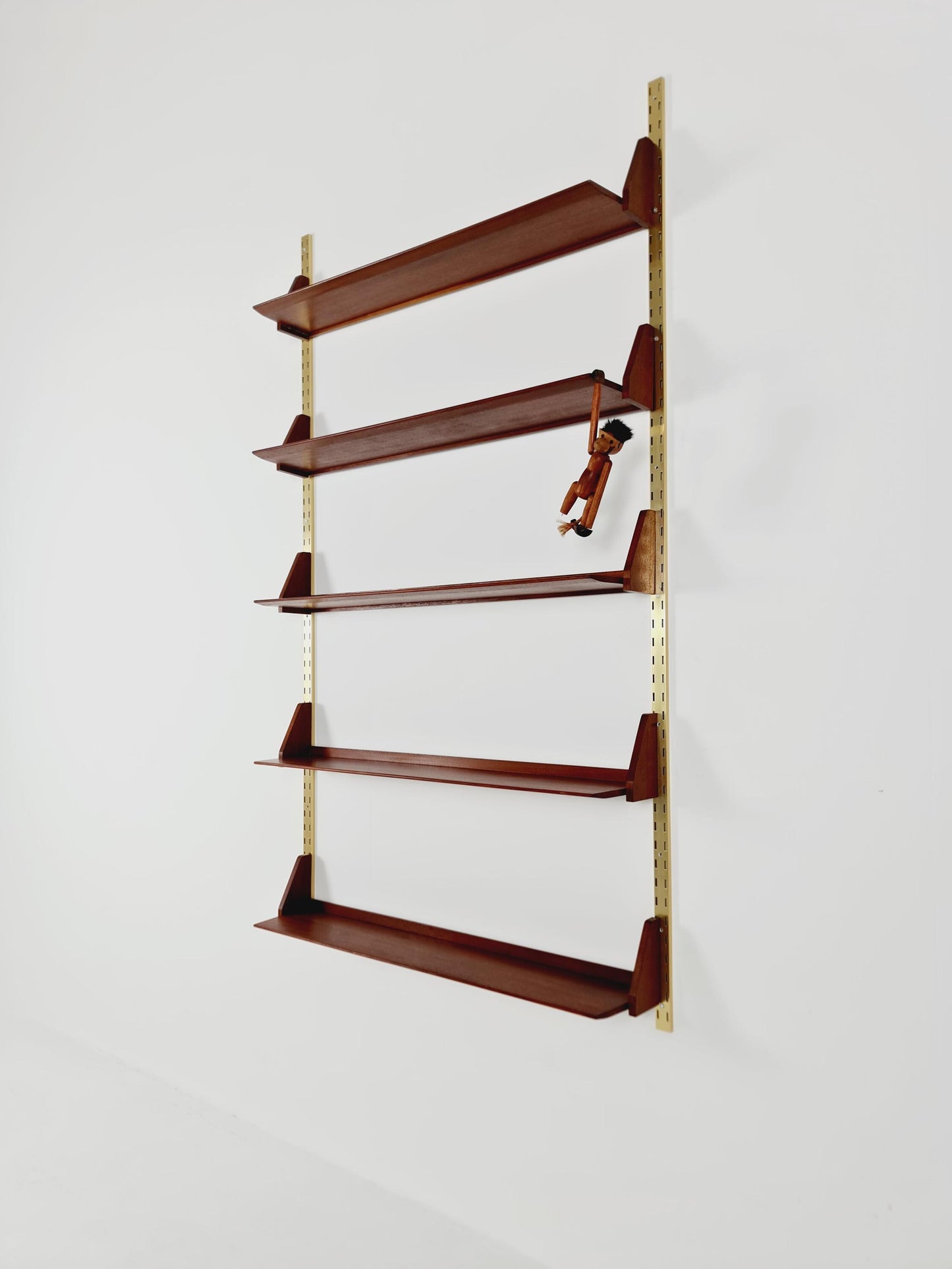 Mid century German Solid teak shelf-system by WK Möbel, 1950s