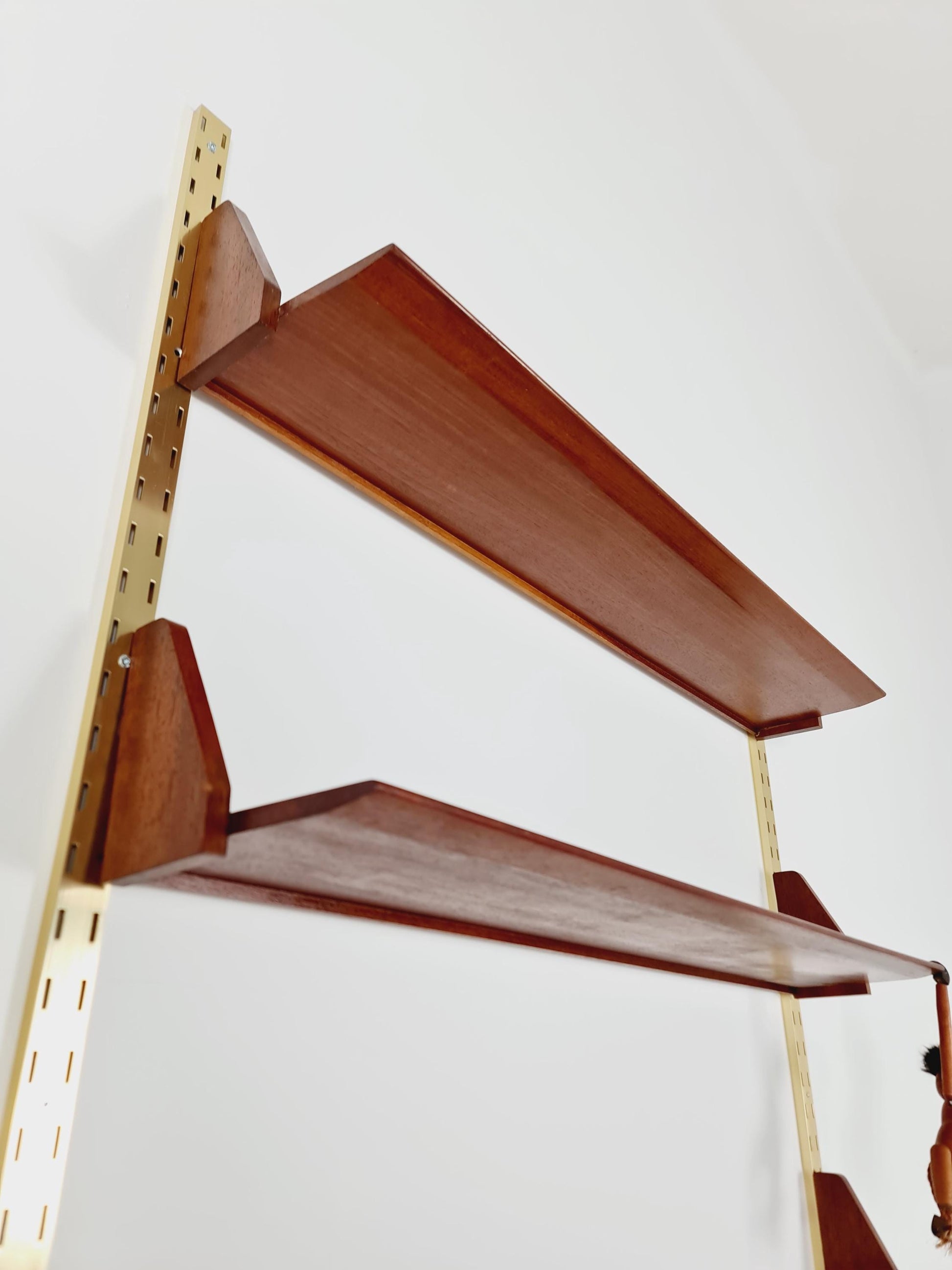 Mid century German Solid teak shelf-system by WK Möbel, 1950s