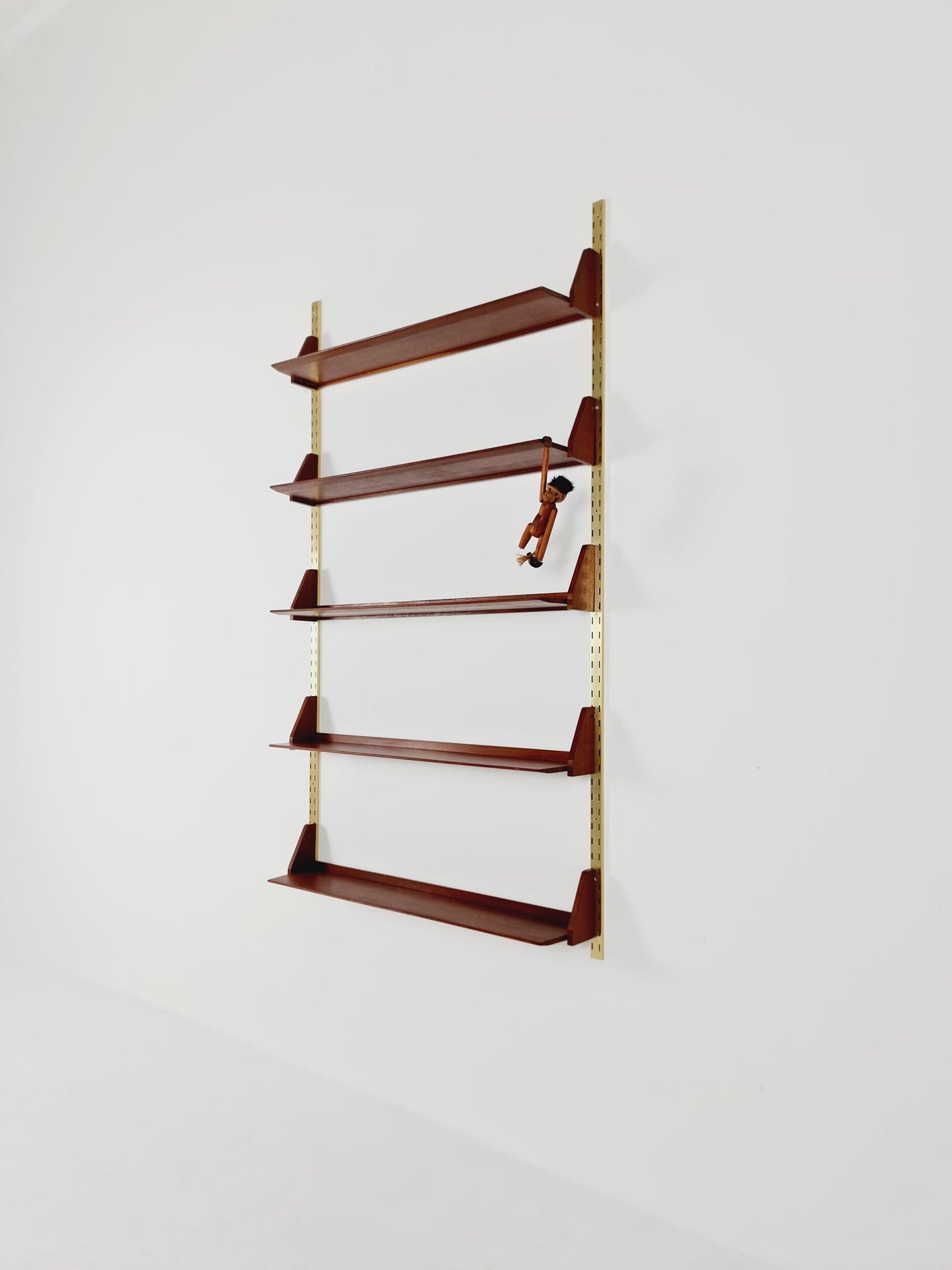 Mid century German Solid teak shelf-system by WK Möbel, 1950s