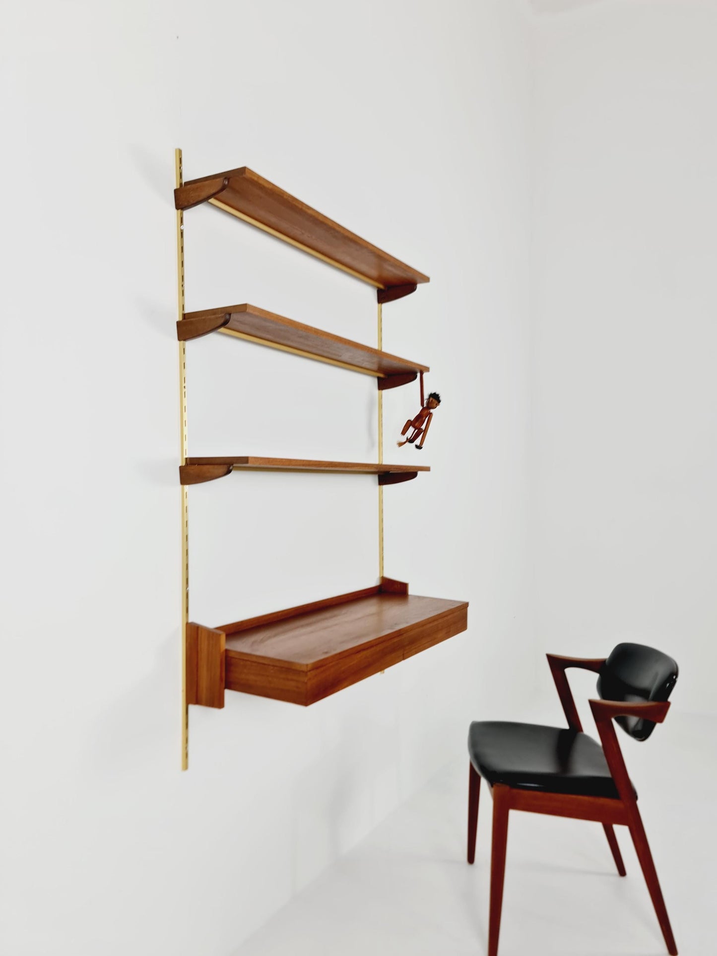 Mid century German Roeswood shelf-system by WK Möbel, 1950s