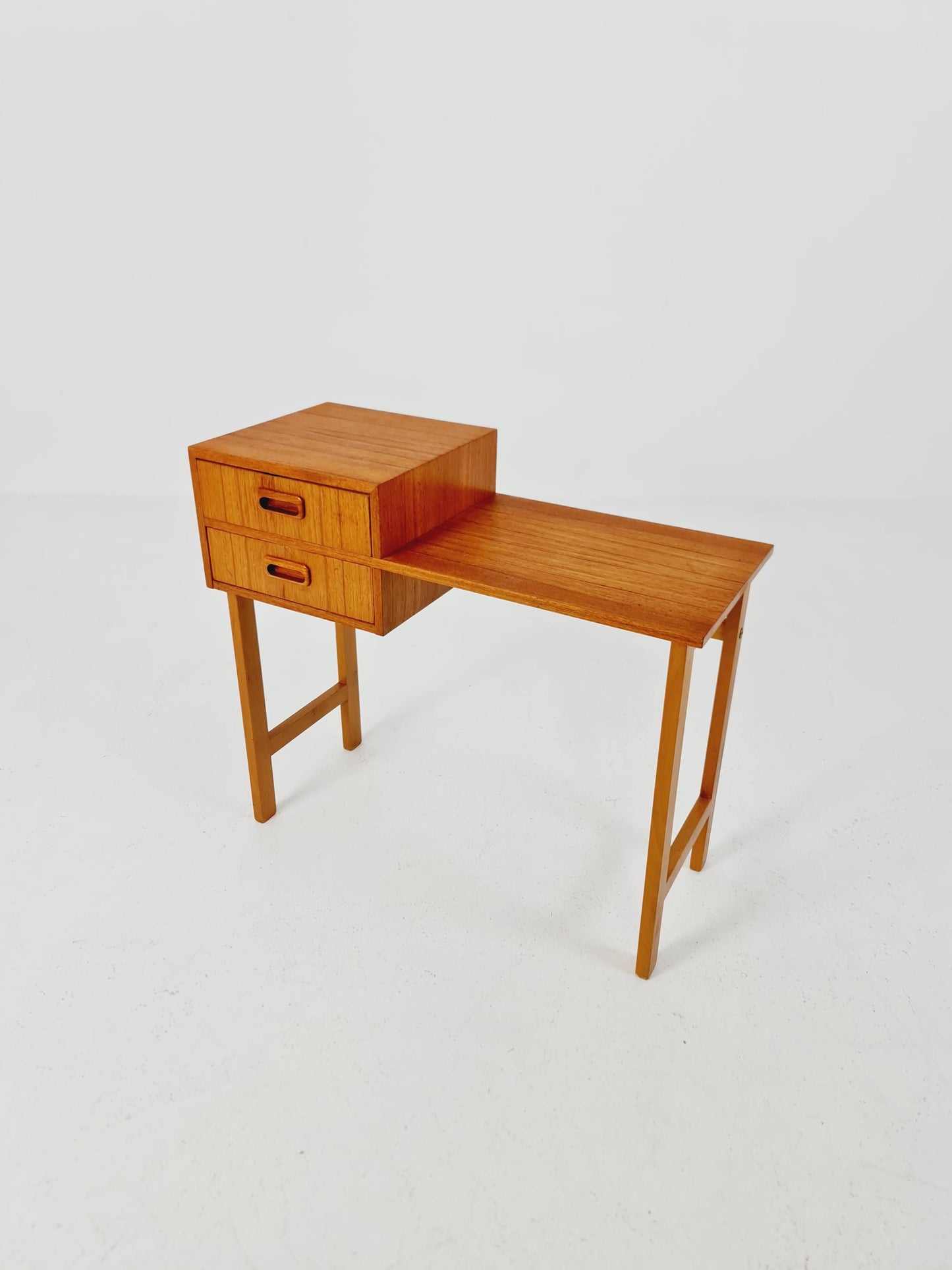 Midcentury Scandinavian Teak vintage Side table/ hallway/ Night stand, 1960s