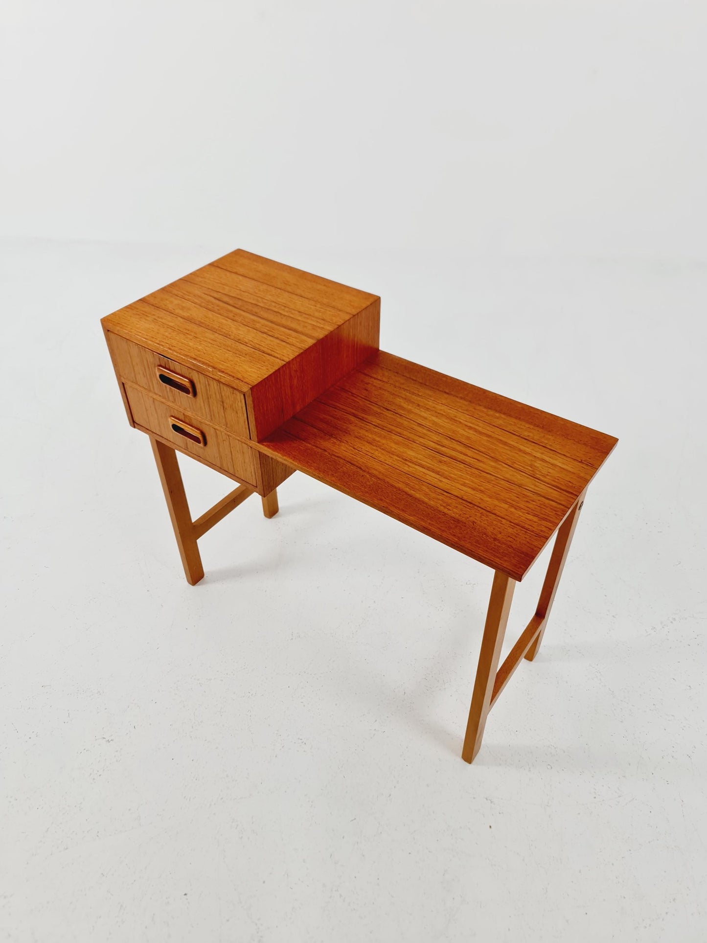 Midcentury Scandinavian Teak vintage Side table/ hallway/ Night stand, 1960s