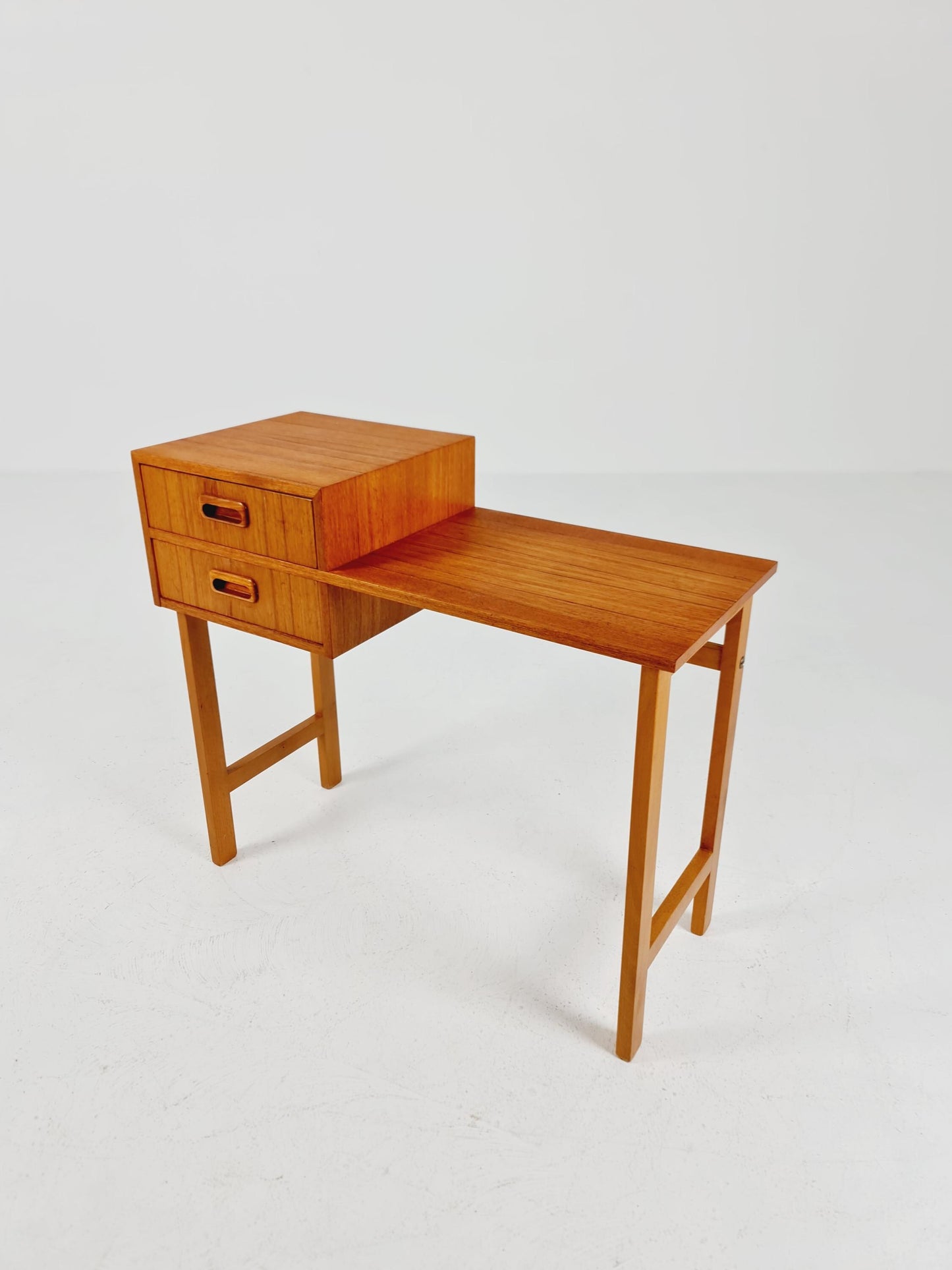 Midcentury Scandinavian Teak vintage Side table/ hallway/ Night stand, 1960s