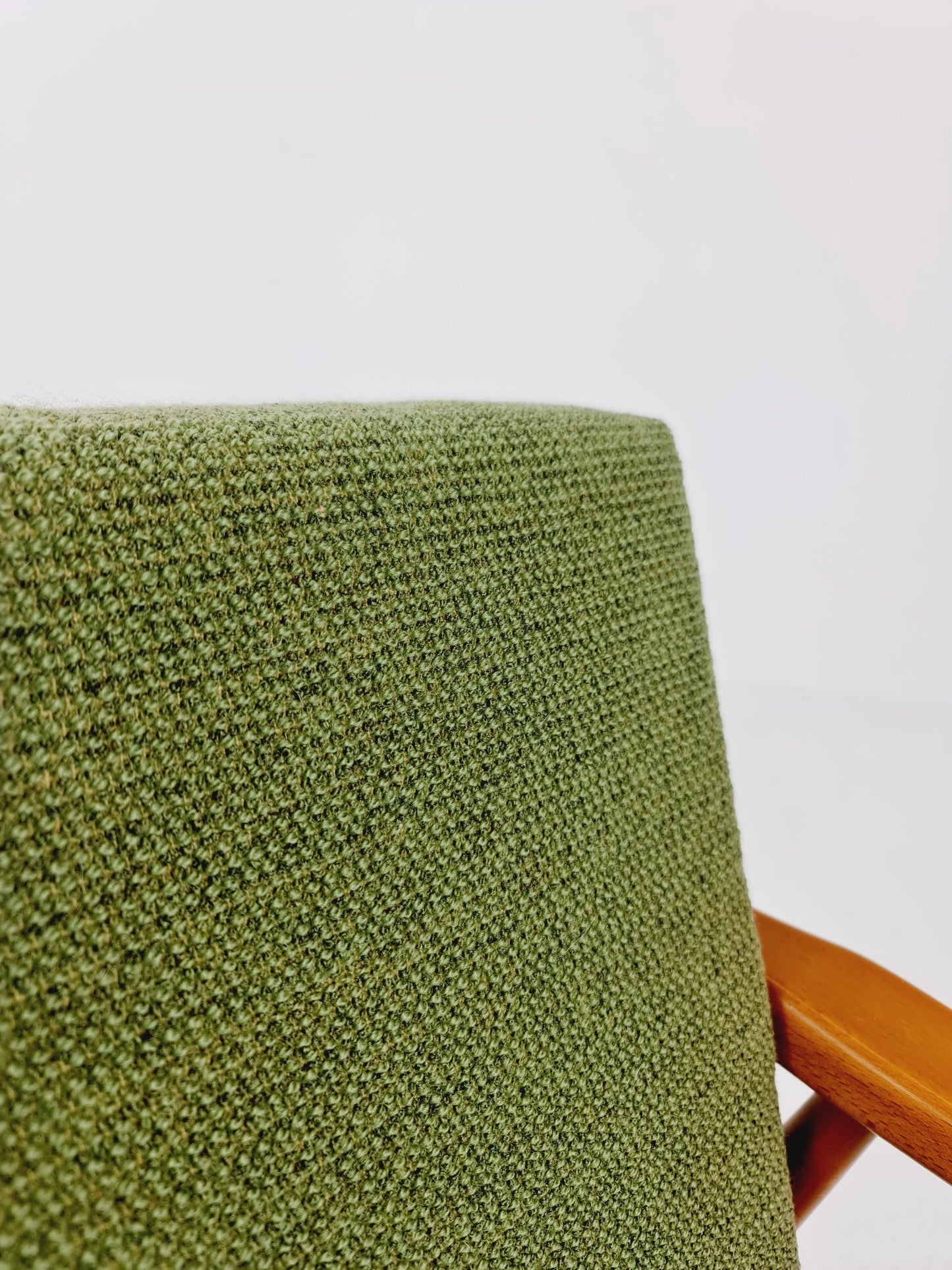 Rare Mid-century vintage Danish beech Lounge chair, 1960s