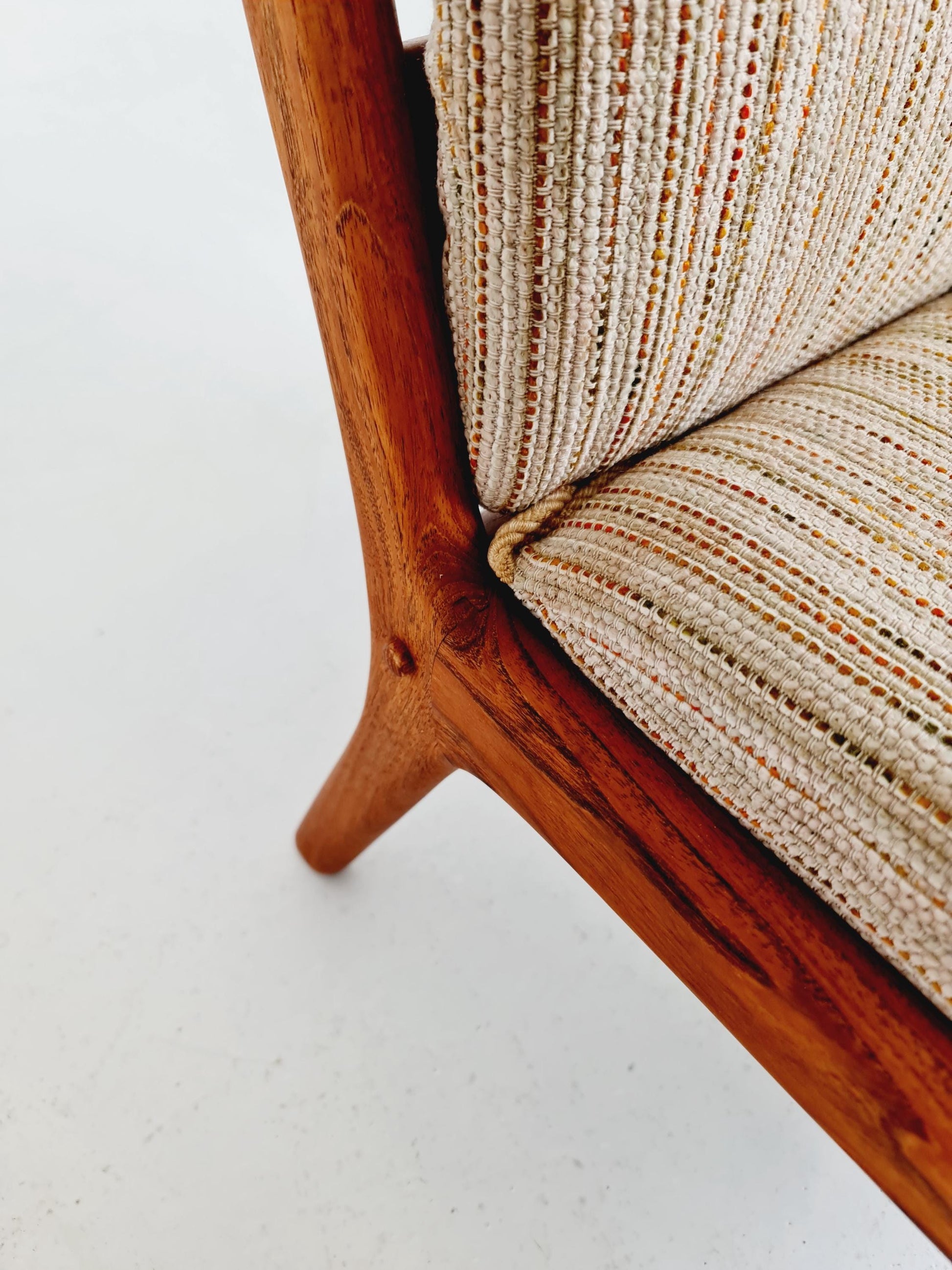 Mid-century Rare Danish teak lounge chair/ Easy chair by Ole Wanscher for Poul Jeppesens , 1960s Set of 2