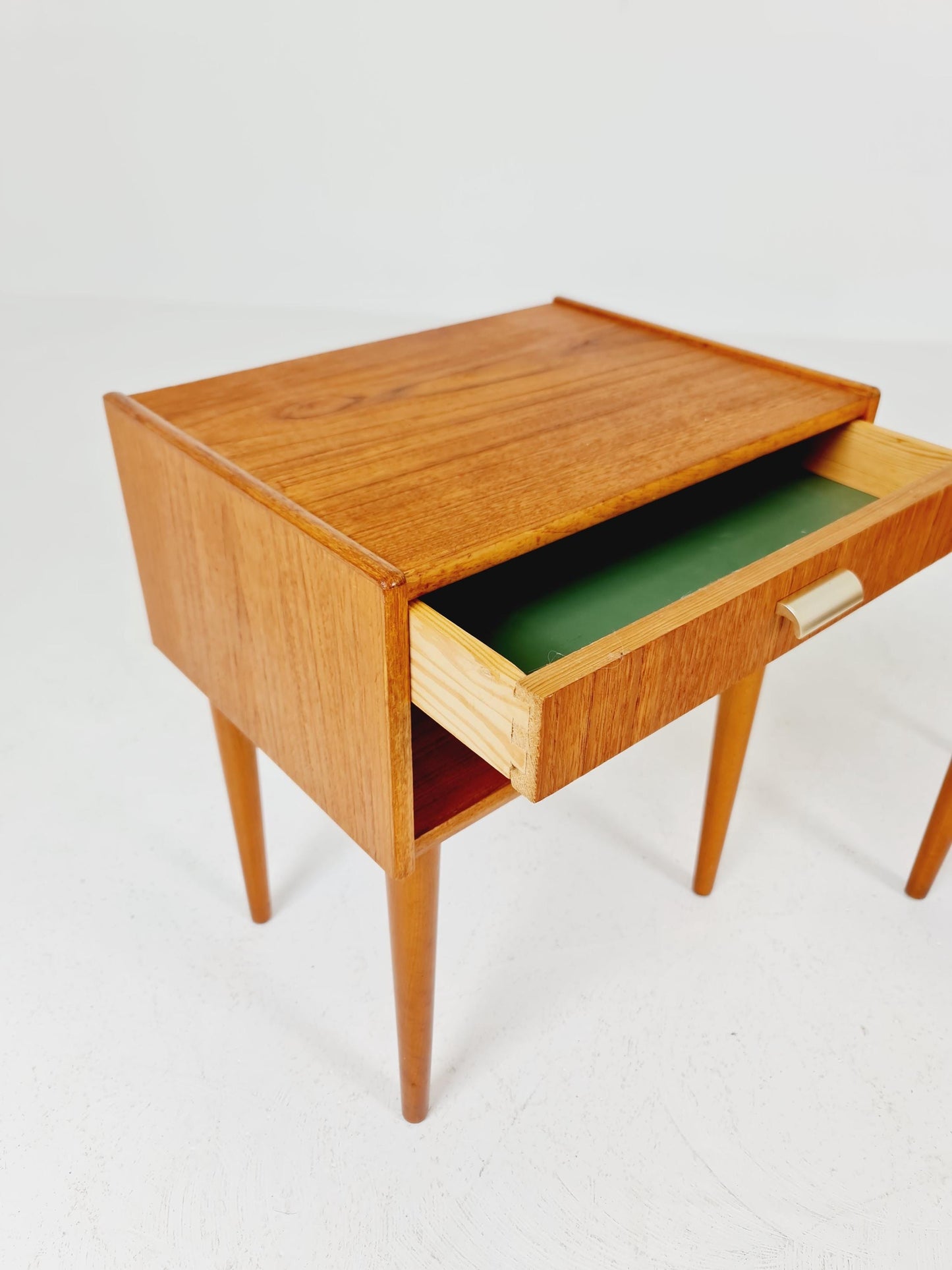 Mid century Danish teak side tables/ Bedside tables/ Nightstands, Denmark, 1960s, set of 2