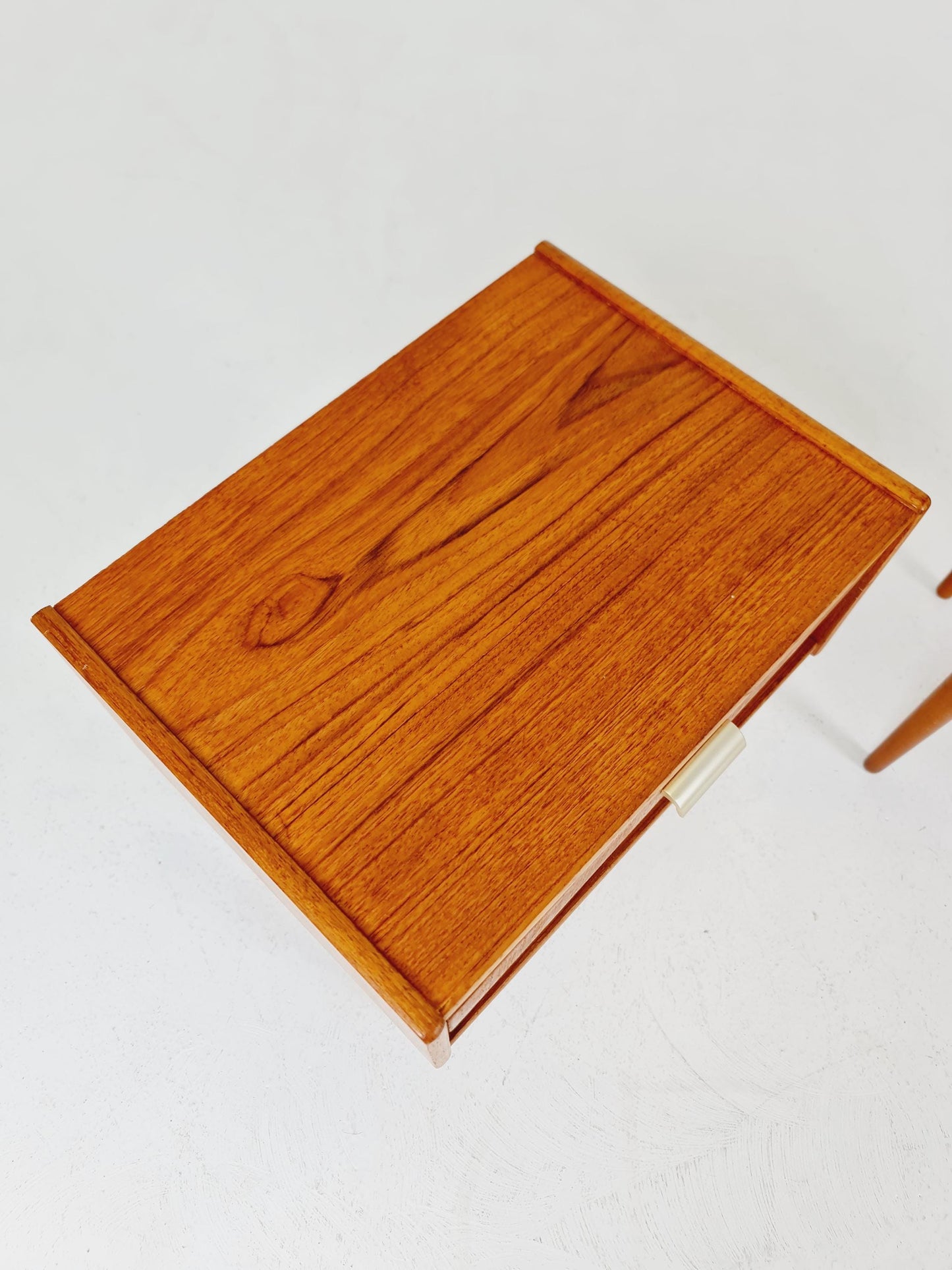 Mid century Danish teak side tables/ Bedside tables/ Nightstands, Denmark, 1960s, set of 2