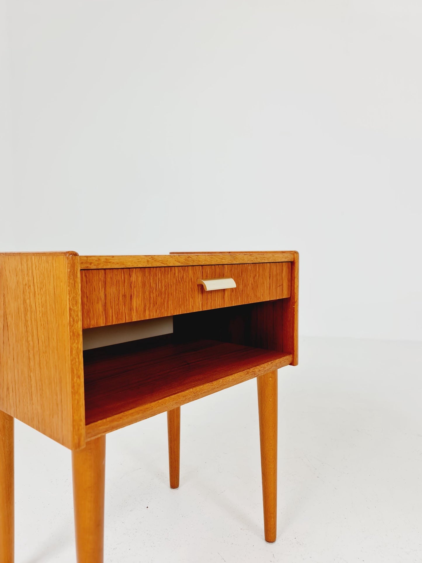 Mid century Danish teak side tables/ Bedside tables/ Nightstands, Denmark, 1960s, set of 2