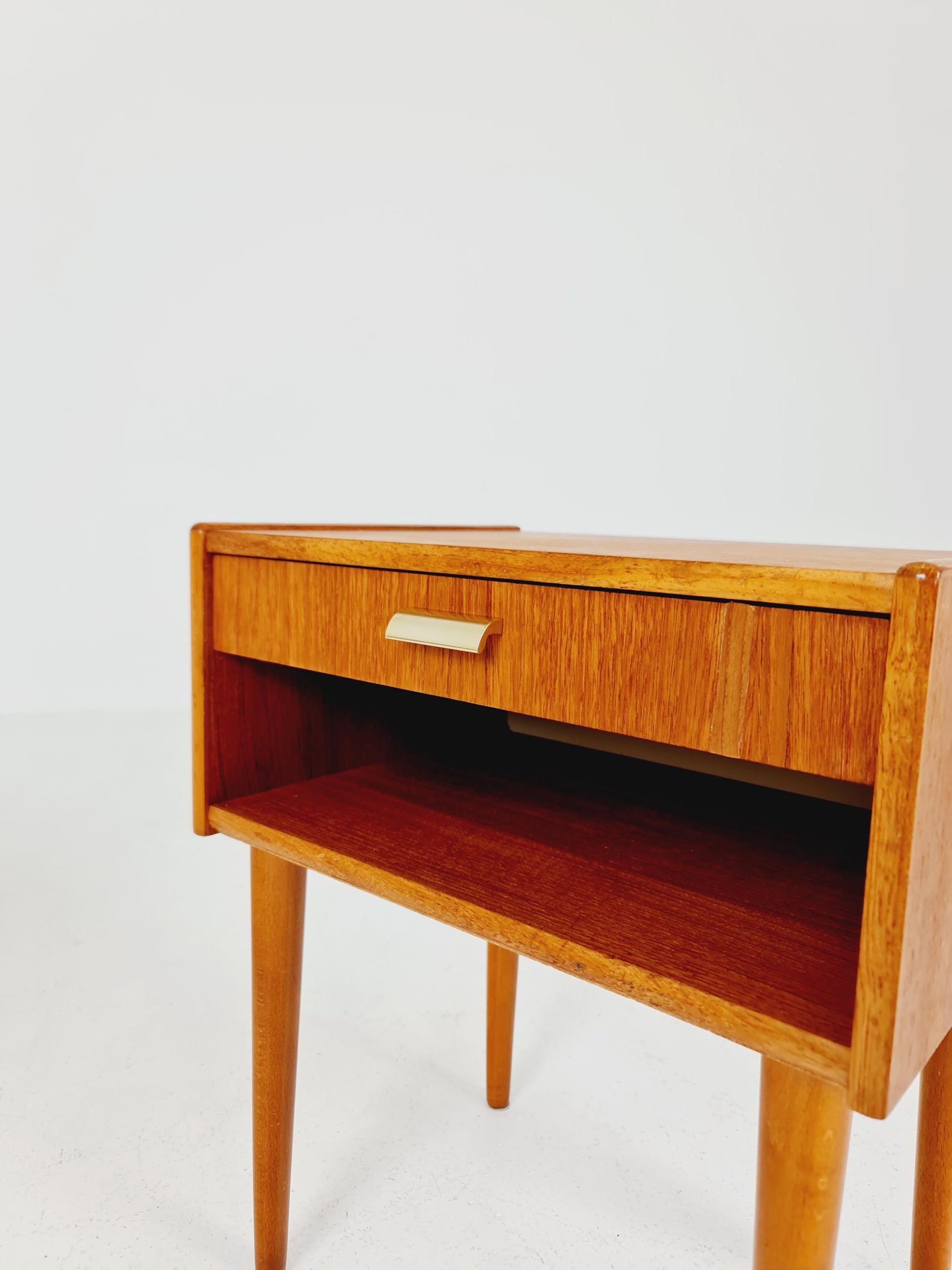 Mid century Danish teak side tables/ Bedside tables/ Nightstands, Denmark, 1960s, set of 2