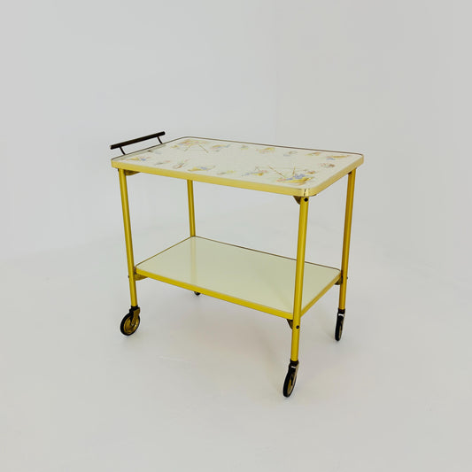 Mid Century Barss Opal Möbel Ceramic Bar Trolley 1960s