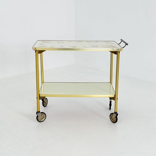 Mid Century Barss Opal Möbel Ceramic Bar Trolley 1960s