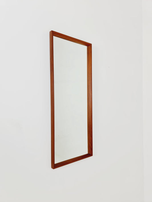 Teak Swedish mid-century Modern wall-mounted mirror 1960s