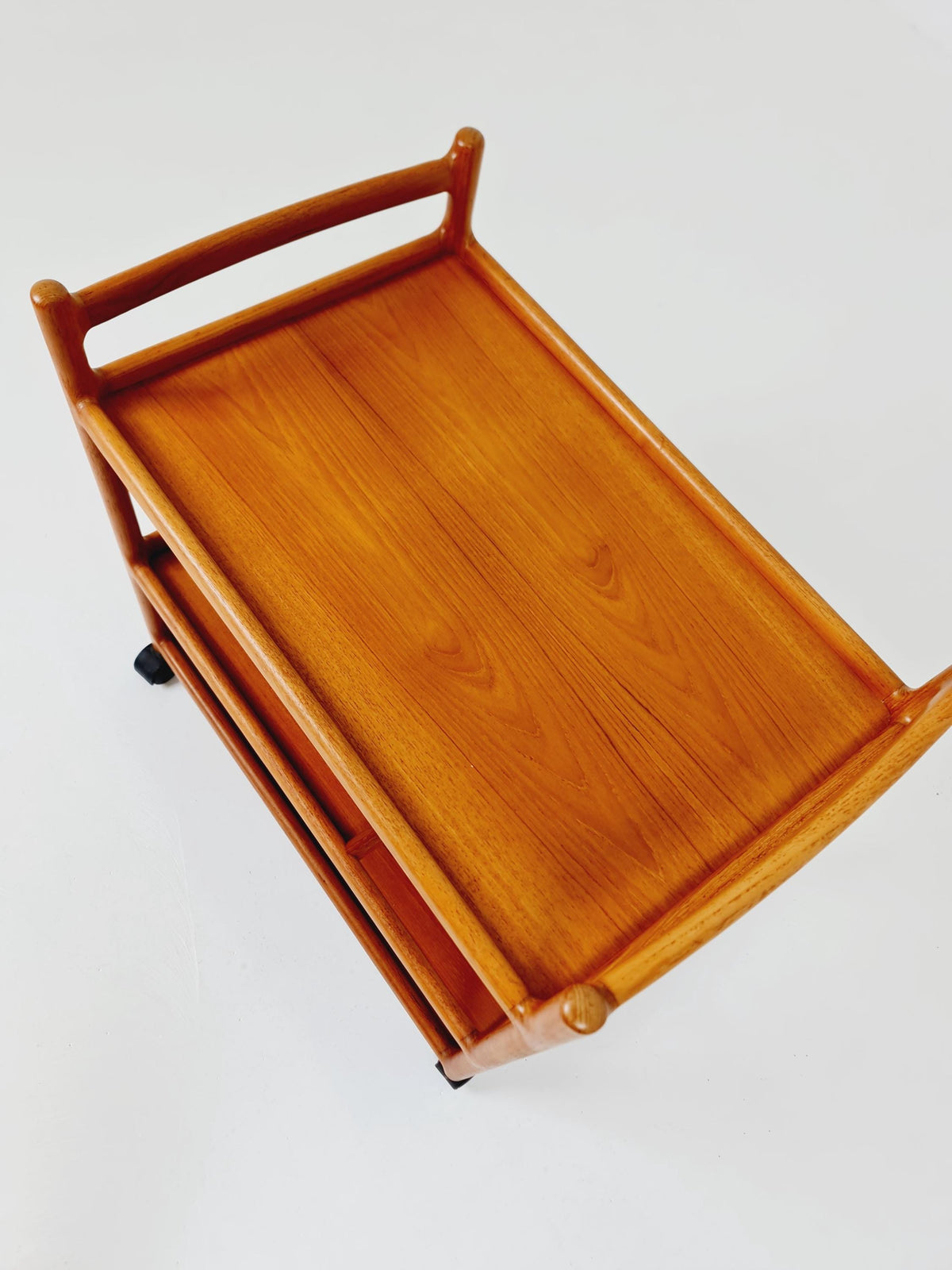 Vintage mid century danish trolley in solid teak/ bar cart By Johannes Andersen , 1960s
