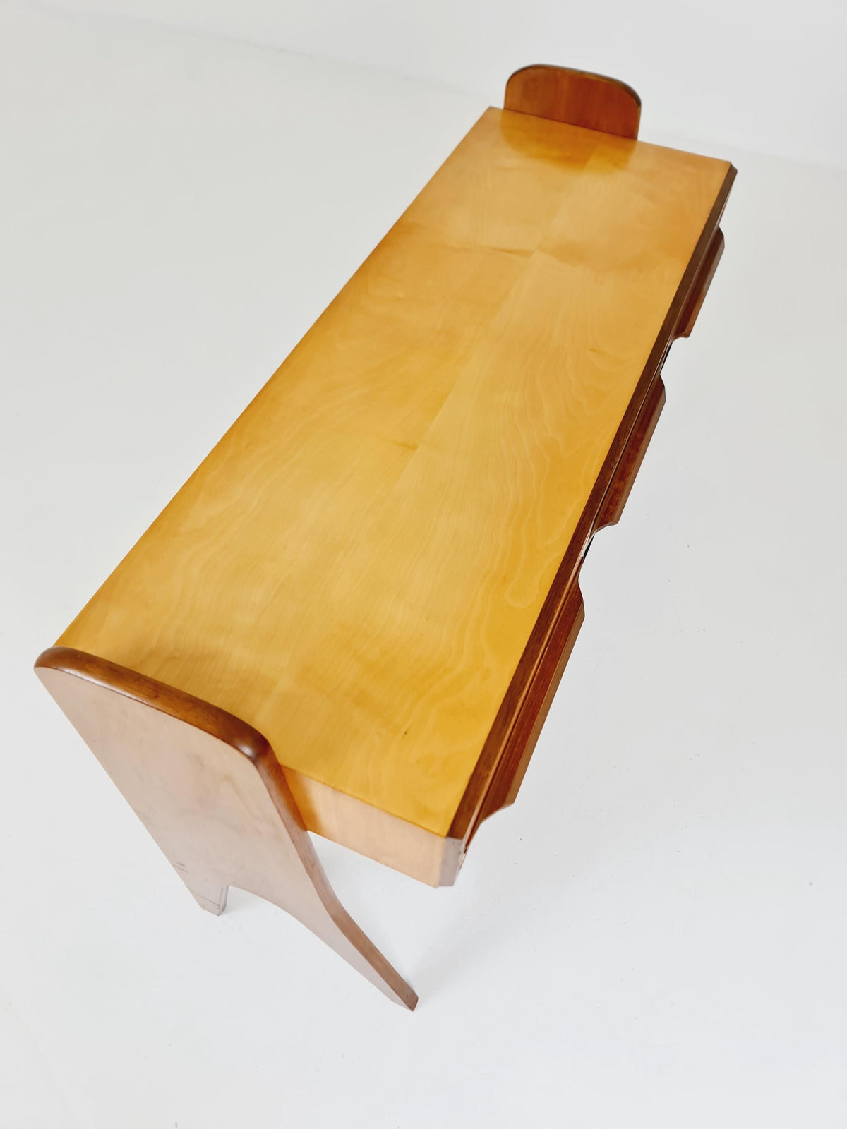 Rare German mid-century Ash and Walnut sideboard /Make up Table By Karl Nothelfer , 1950s