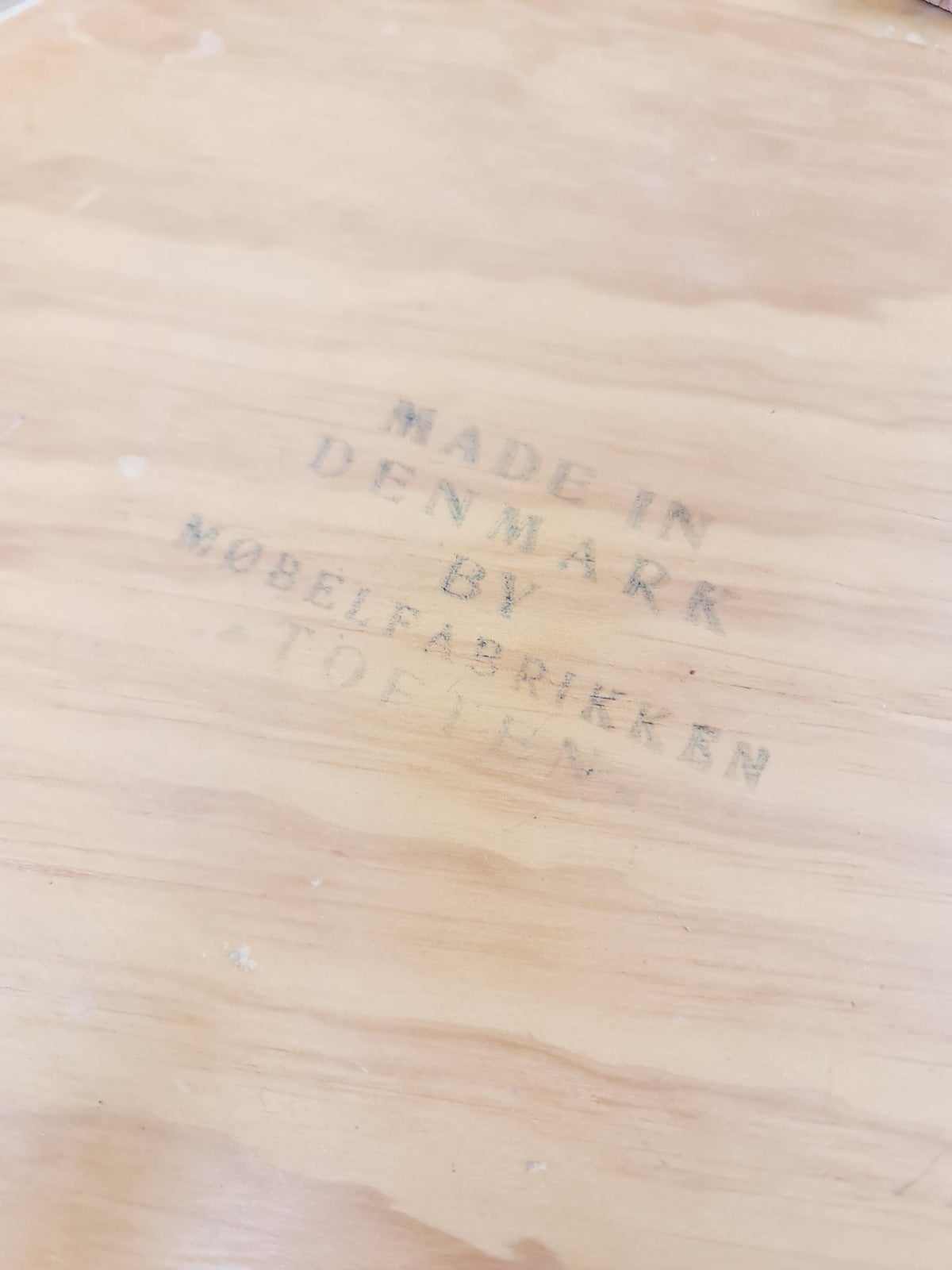 Midcentury Danish Solid teak side table By Toften Möbelfabikken 1960s
