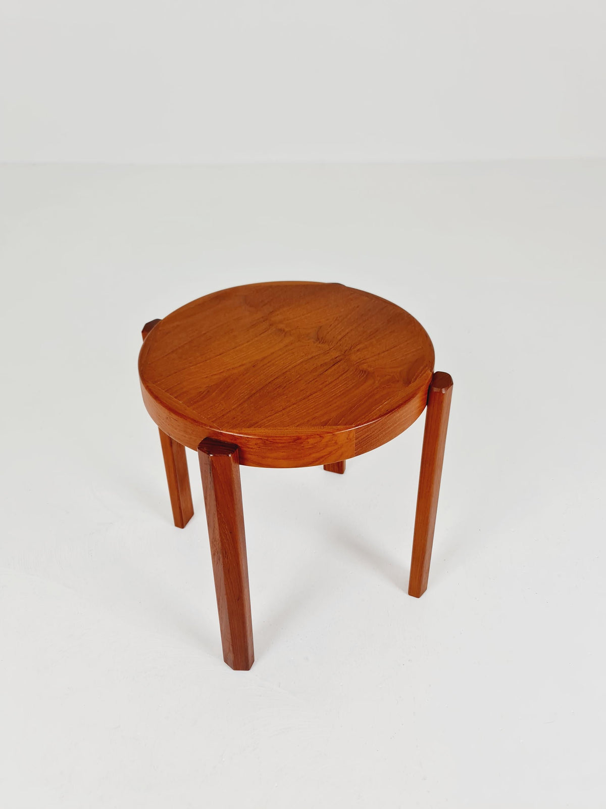 Midcentury Danish Solid teak side table By Toften Möbelfabikken 1960s