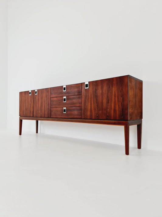 Rare Mid Century Modern German rosewood Sideboard by Palette Mööbel , 1950s