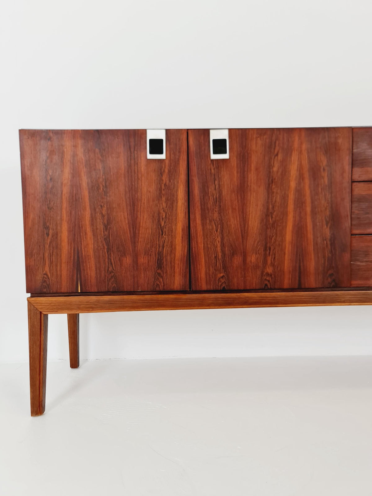 Rare Mid Century Modern German rosewood Sideboard by Palette Mööbel , 1950s