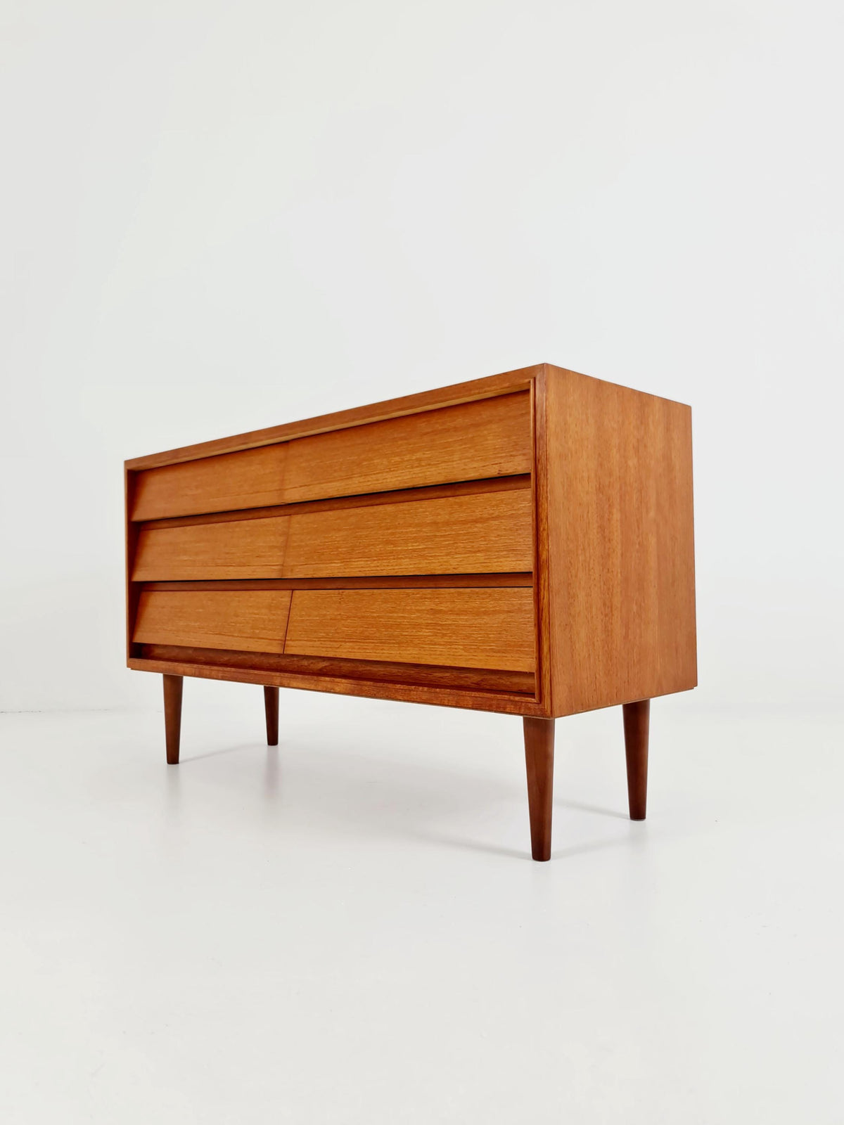 Midcentury German Teak chest of drawers / 6 drawers cabinet by Boehme , 1960s