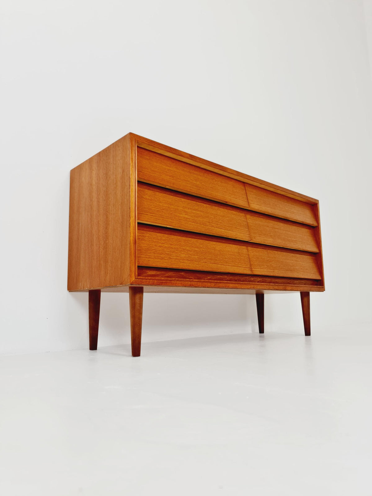 Midcentury German Teak chest of drawers / 6 drawers cabinet by Boehme , 1960s