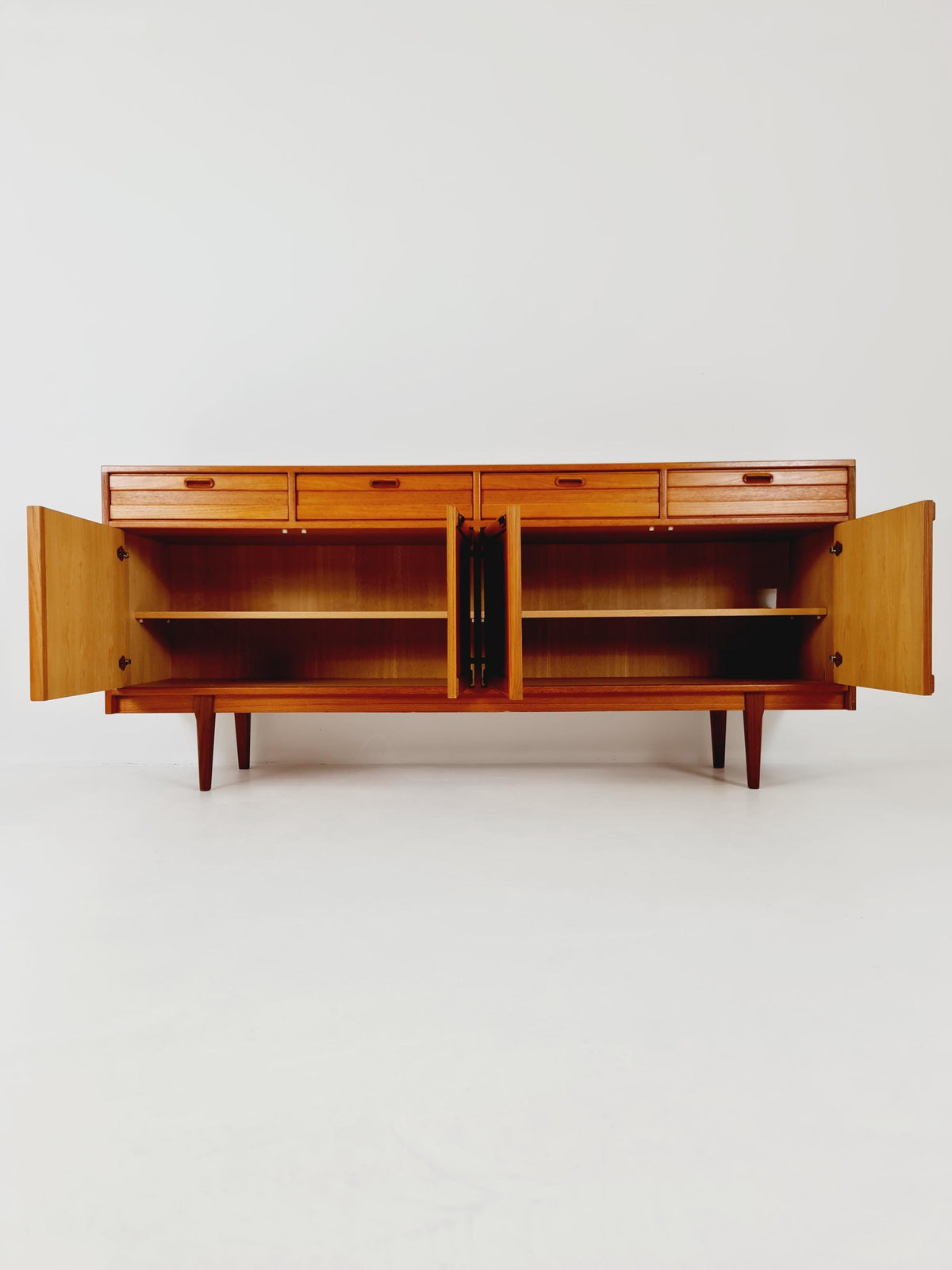 Mid Century Modern German teak Sideboard, chest of drawers By Mustring Germany, 1960s