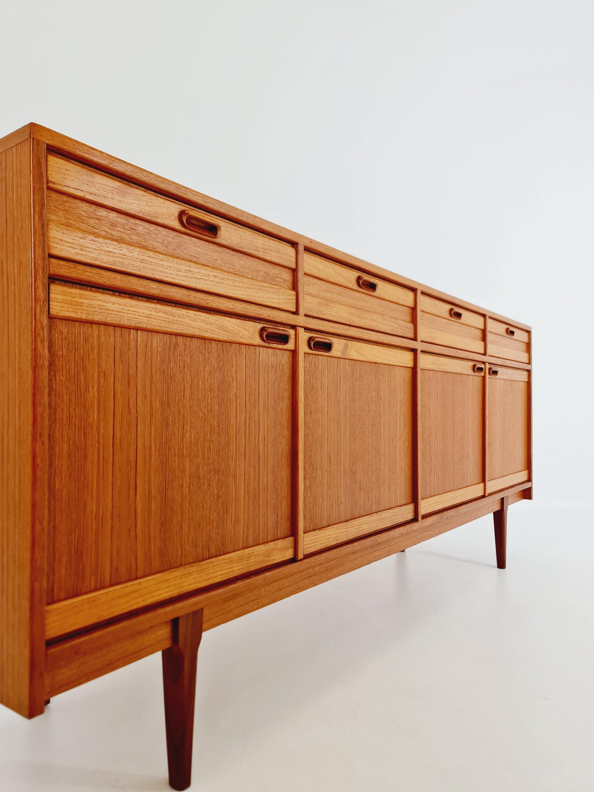 Mid Century Modern German teak Sideboard, chest of drawers By Mustring Germany, 1960s