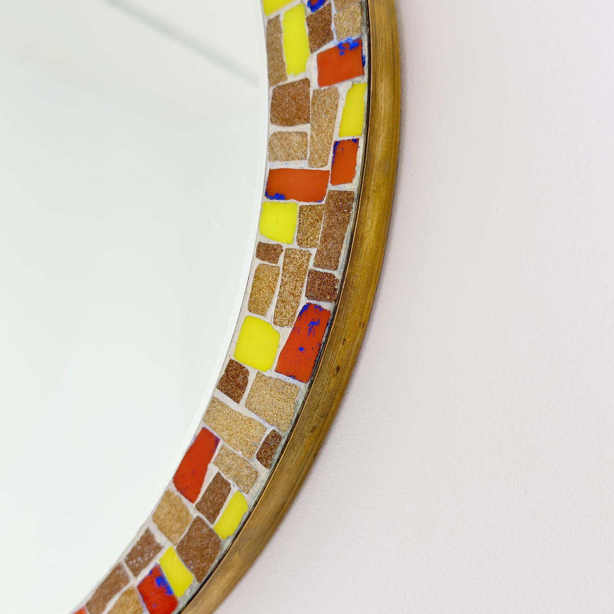 Mid-Century Mosaic Wall Mirror | 1960s Germany