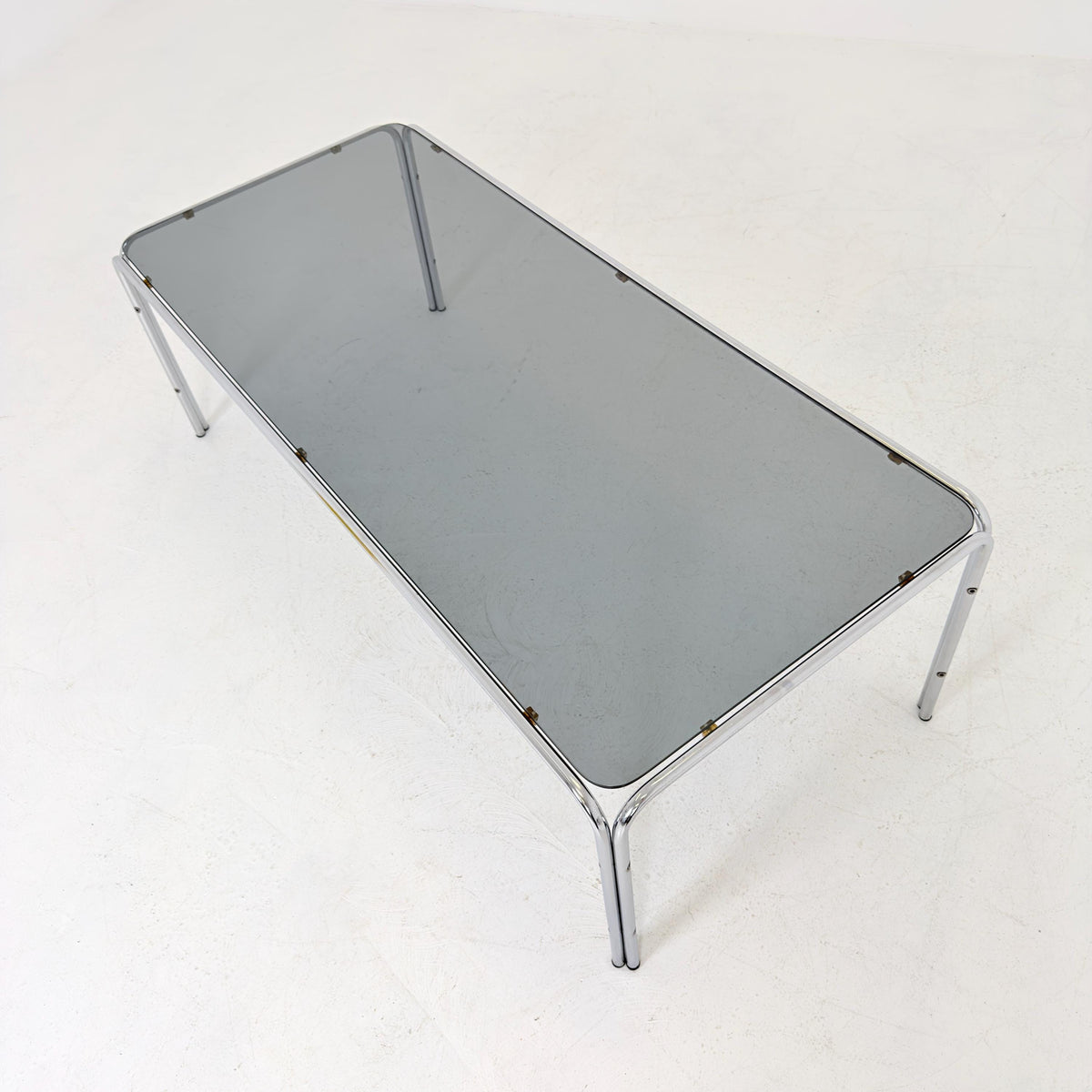 Extra Large mid Century Bauhaus Coffee Table, Huwa-Spiegel Parsol, West Germany 1970s