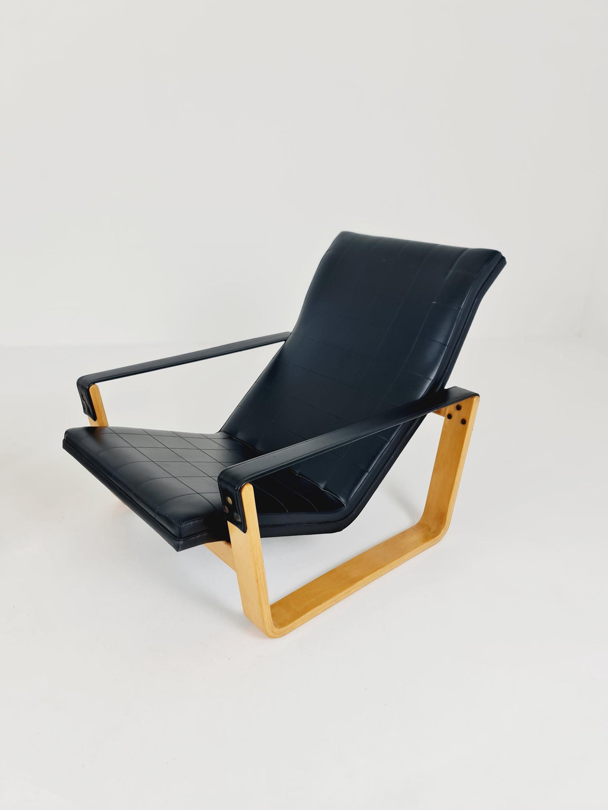 Rare Mid century Pulkka Armchairs By Ilmari Lappalainen for Asko Norway 1970s Set of 2