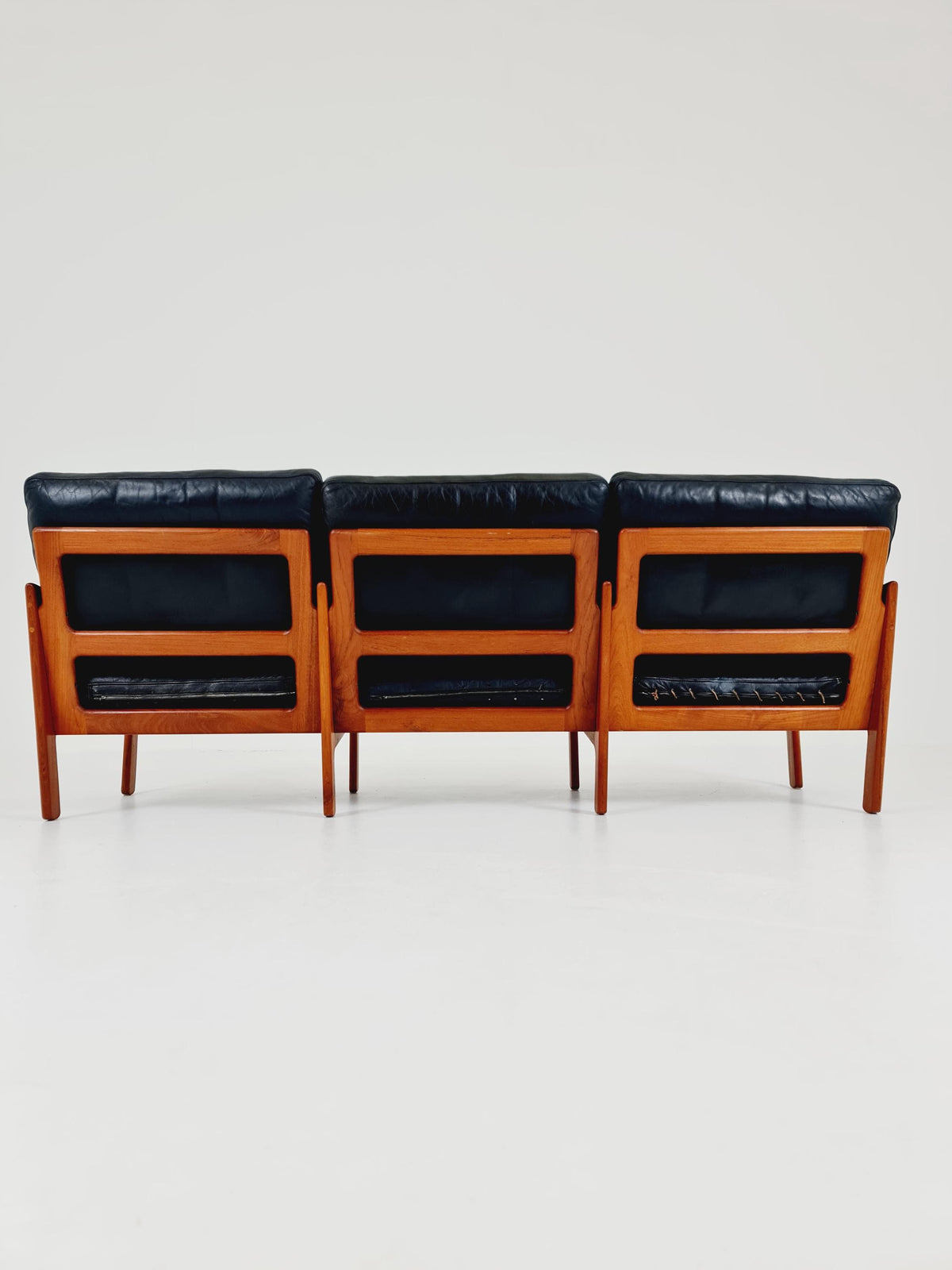 Mid century Set of Sofa and Lounge chair by Illum Wikkeslo Eilersen in solid teak, 1960s,